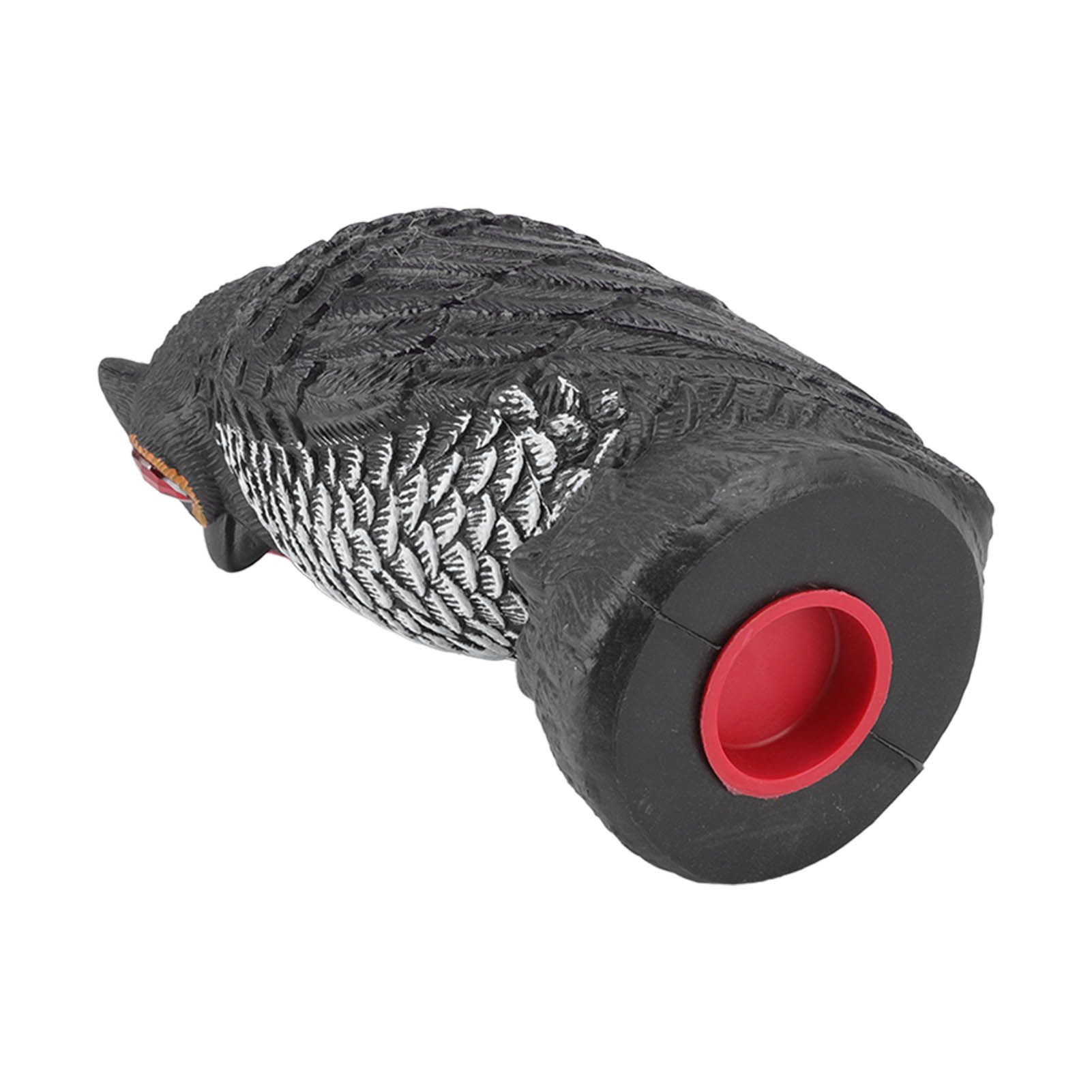 Owl Bird Deterrent Garden Plastic Red Eyes Owls to Keep Birds Away Fine Details Wear Resistant Owls to Keep Birds Away Cartoon Flaky Small Owl - Image 7