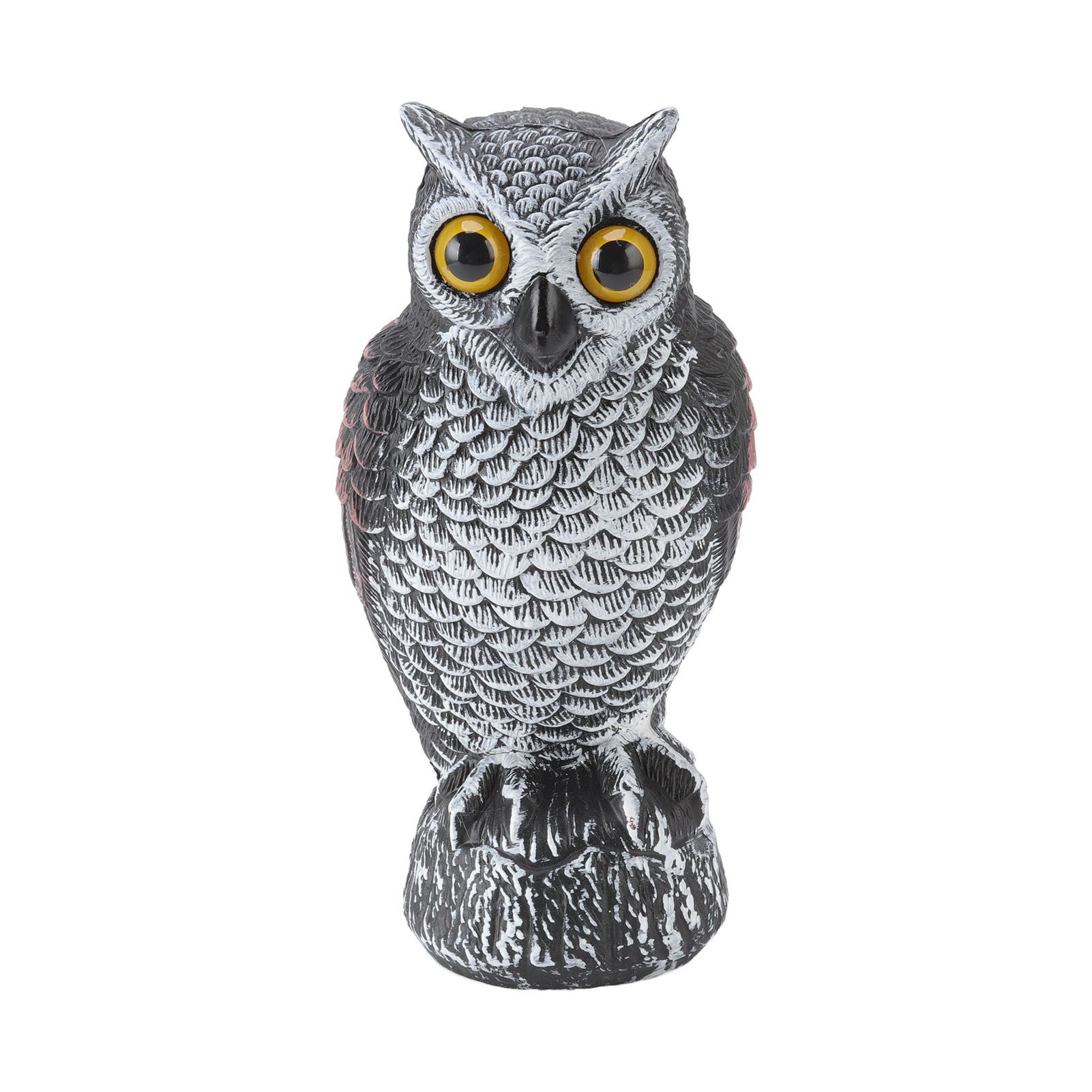 Owl Bird Deterrent Garden Plastic Owls to Keep Birds Away Waterproof Sunscreen Owl to Scare Birds Away Fake Owl for Birds - Image 1