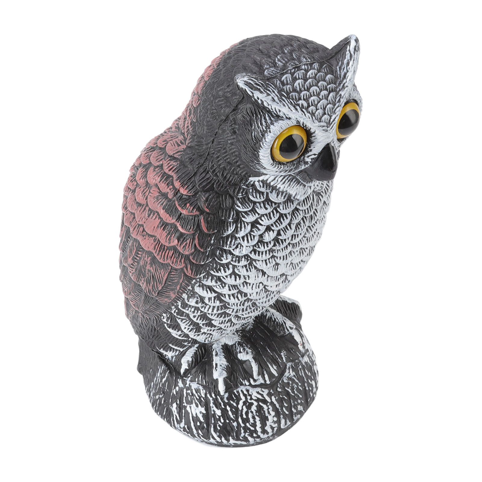 Owl Bird Deterrent Garden Plastic Owls to Keep Birds Away Waterproof Sunscreen Owl to Scare Birds Away Fake Owl for Birds - Image 2