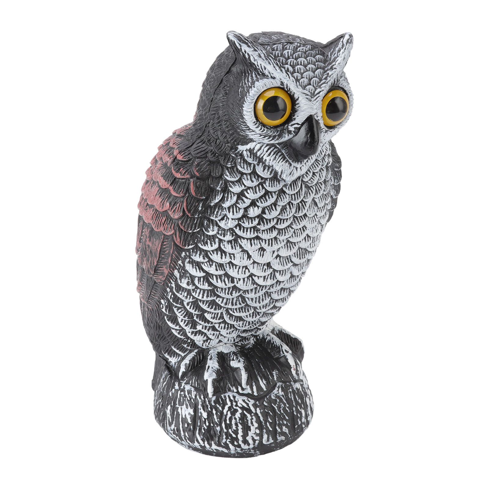 Owl Bird Deterrent Garden Plastic Owls to Keep Birds Away Waterproof Sunscreen Owl to Scare Birds Away Fake Owl for Birds - Image 3