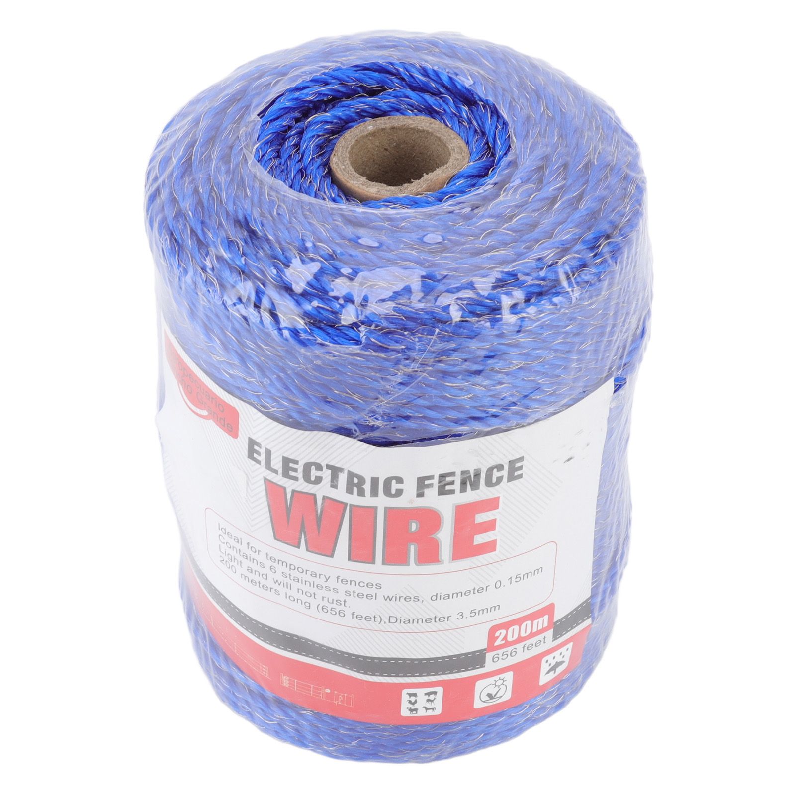 Electric Fence Polywire 6 Strand Stainless Steel 200M Poly Wire for Farm Protection MLD-040F - Image 2