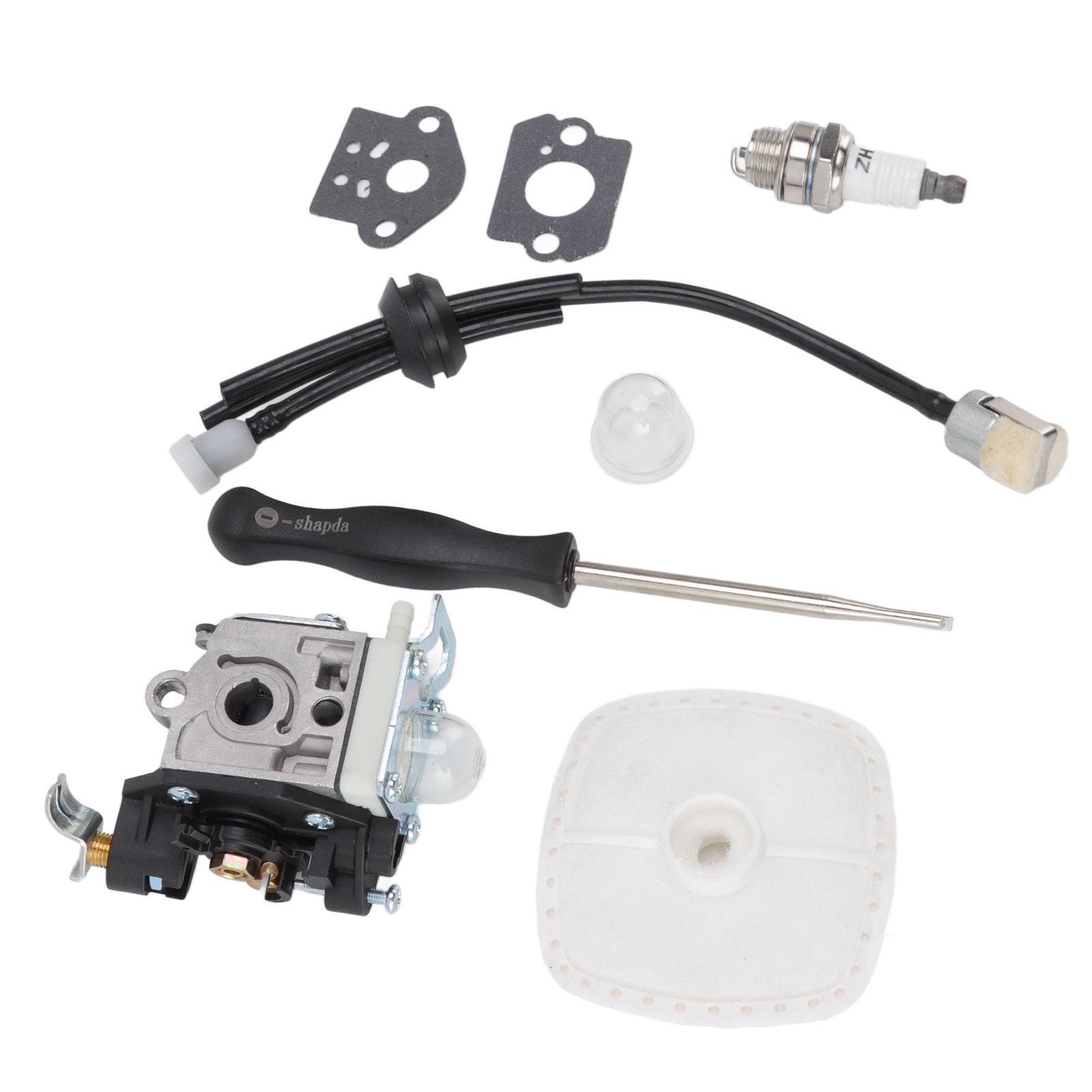Leaf Blower Carburetor Kit Gasket Primer Bulb Cover Fuel Line Assembly Filter A021003660 for PB 250 - Image 4