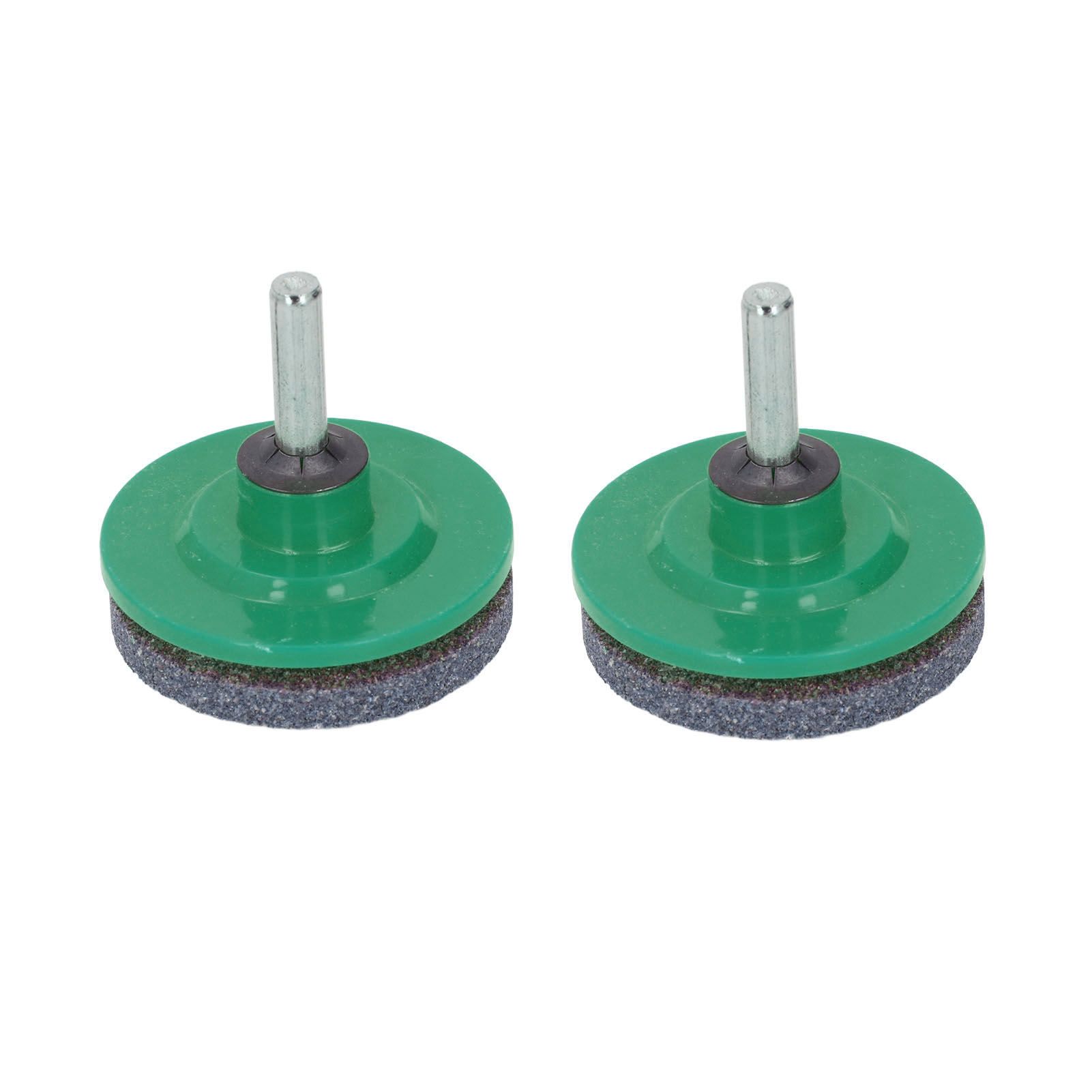 2Pcs Lawn Mower Blade Sharpener Stainless Steel ABS Drill Blade Accessories for Garden Courtyard Green - Image 1