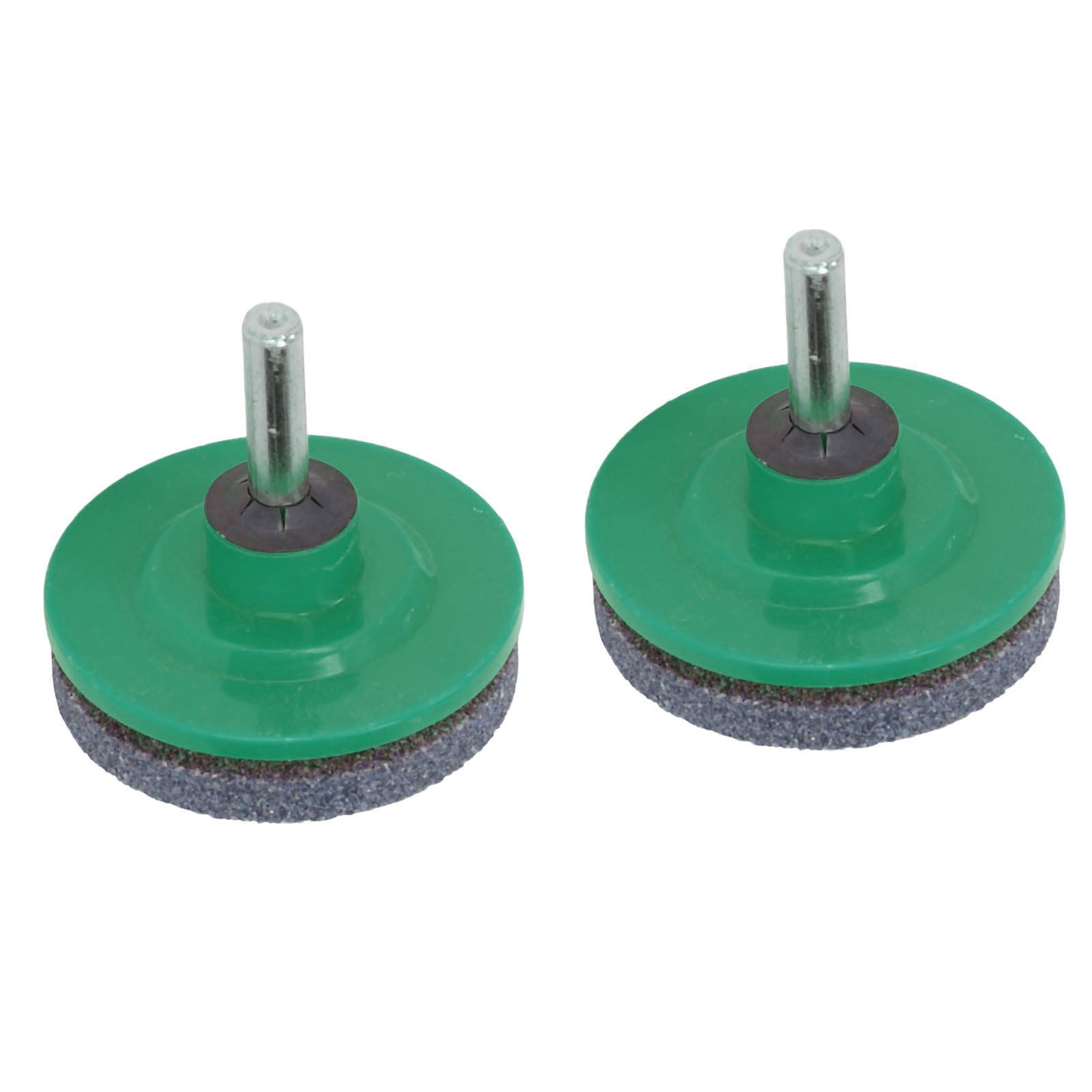 2Pcs Lawn Mower Blade Sharpener Stainless Steel ABS Drill Blade Accessories for Garden Courtyard Green - Image 2
