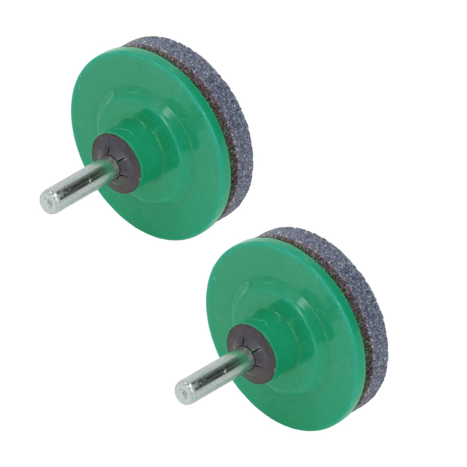 2Pcs Lawn Mower Blade Sharpener Stainless Steel ABS Drill Blade Accessories for Garden Courtyard Green - Image 3