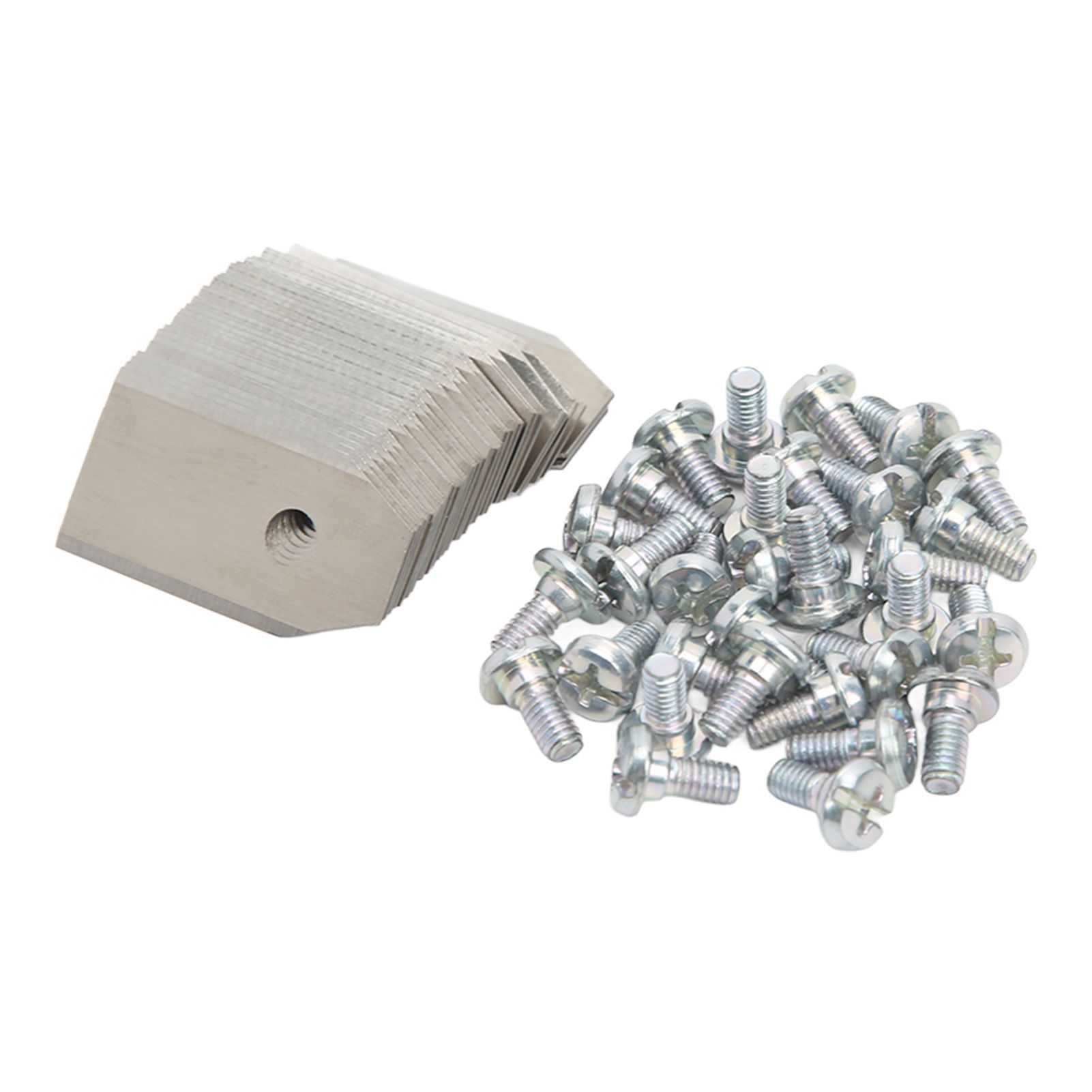30PCS Stainless Steel Lawn Mower Blade Silver Weather Resistant Lawn Mower Replacement Blade for Husqvarna - Image 2