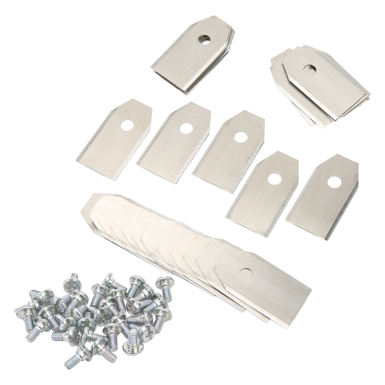 30PCS Stainless Steel Lawn Mower Blade Silver Weather Resistant Lawn Mower Replacement Blade for Husqvarna - Image 5