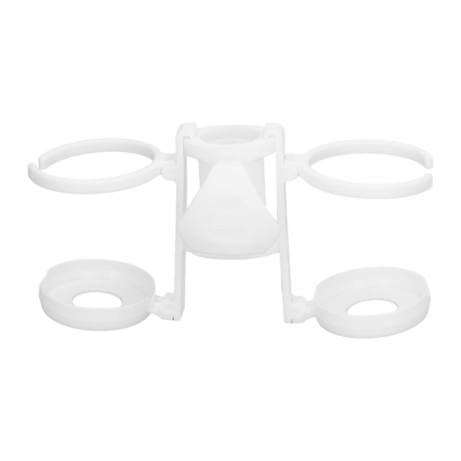 Beach Umbrella Cup Holder Lightweight Durable Sunumbrella Hanging Drink Holder for Beach Traveling White - Image 1