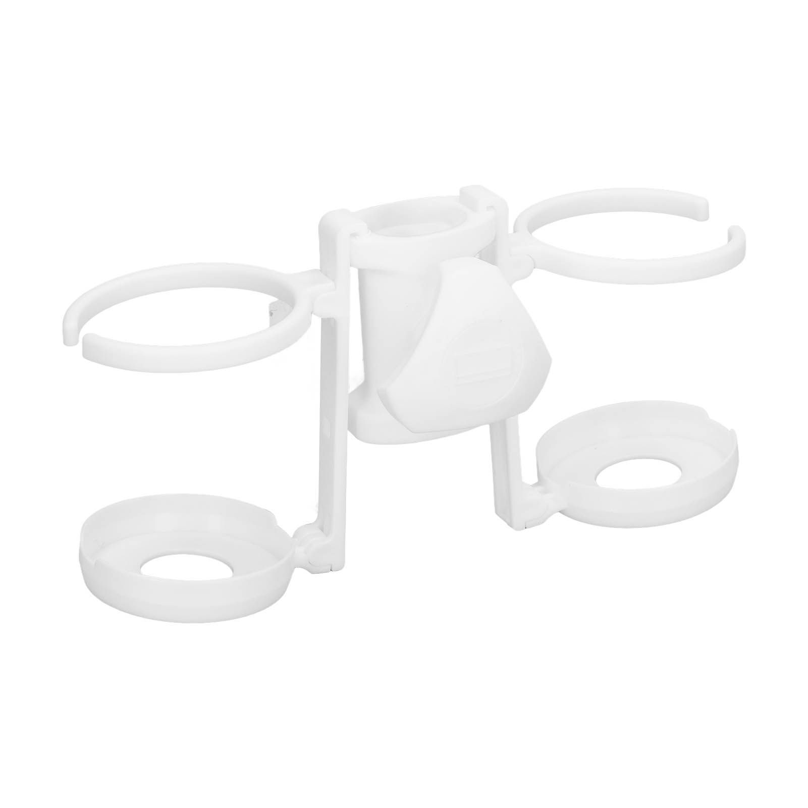 Beach Umbrella Cup Holder Lightweight Durable Sunumbrella Hanging Drink Holder for Beach Traveling White - Image 3