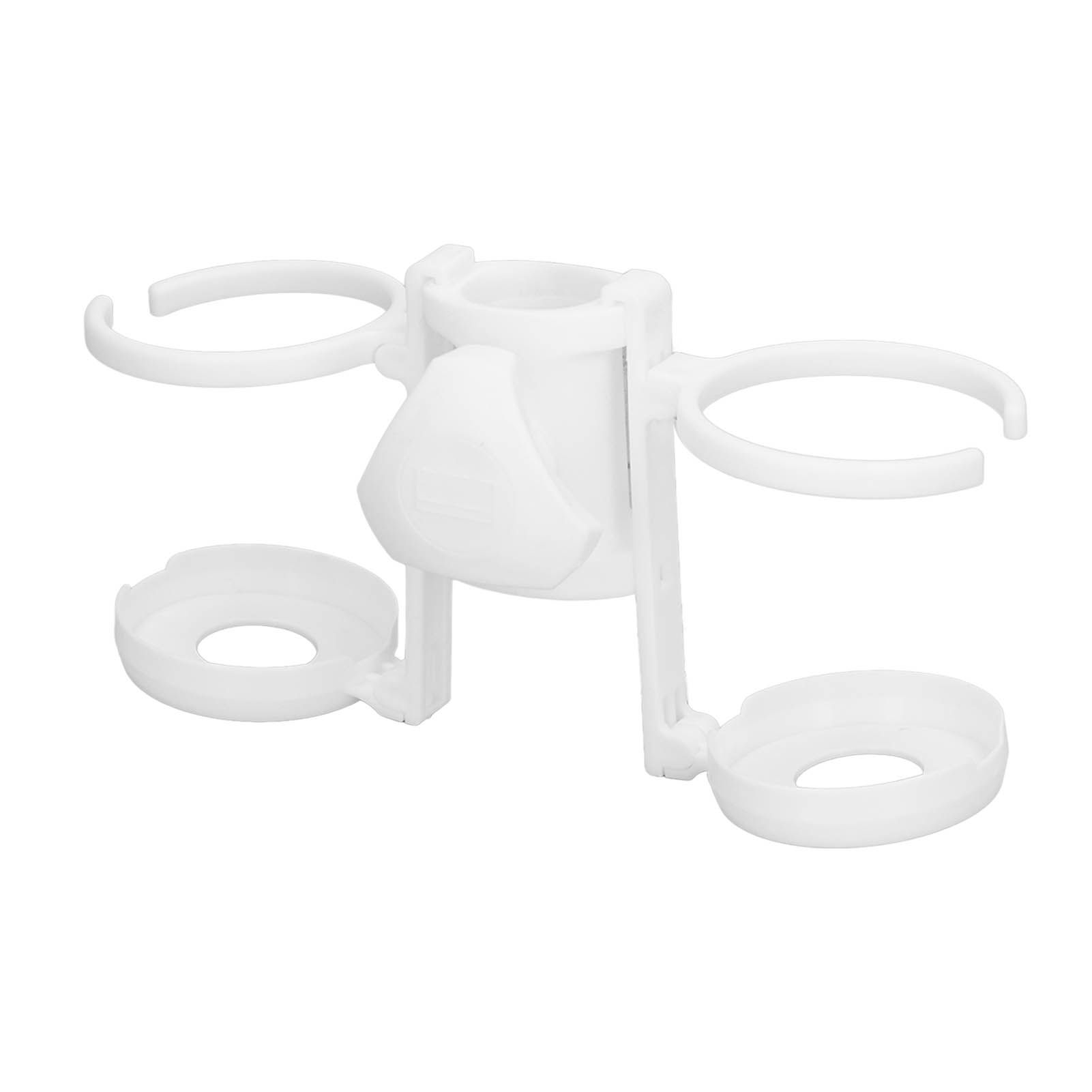 Beach Umbrella Cup Holder Lightweight Durable Sunumbrella Hanging Drink Holder for Beach Traveling White - Image 4