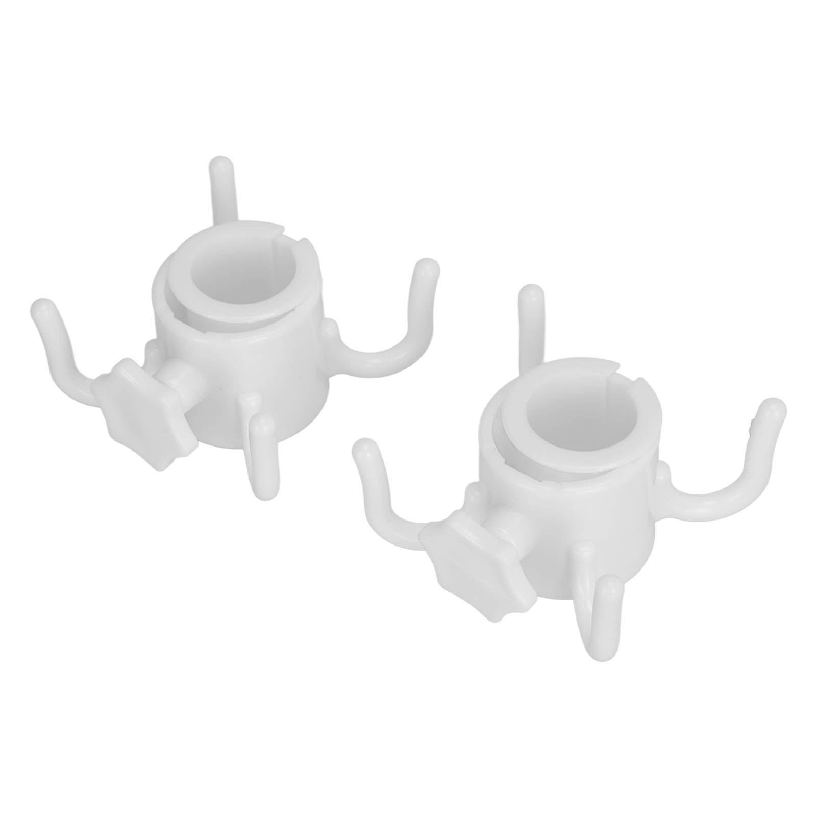 2Pcs Plastic Beach Umbrella Hanging Hook Umbrella Hanger 4 Prong Towel Hat Sunglasses Holder White - Image 7