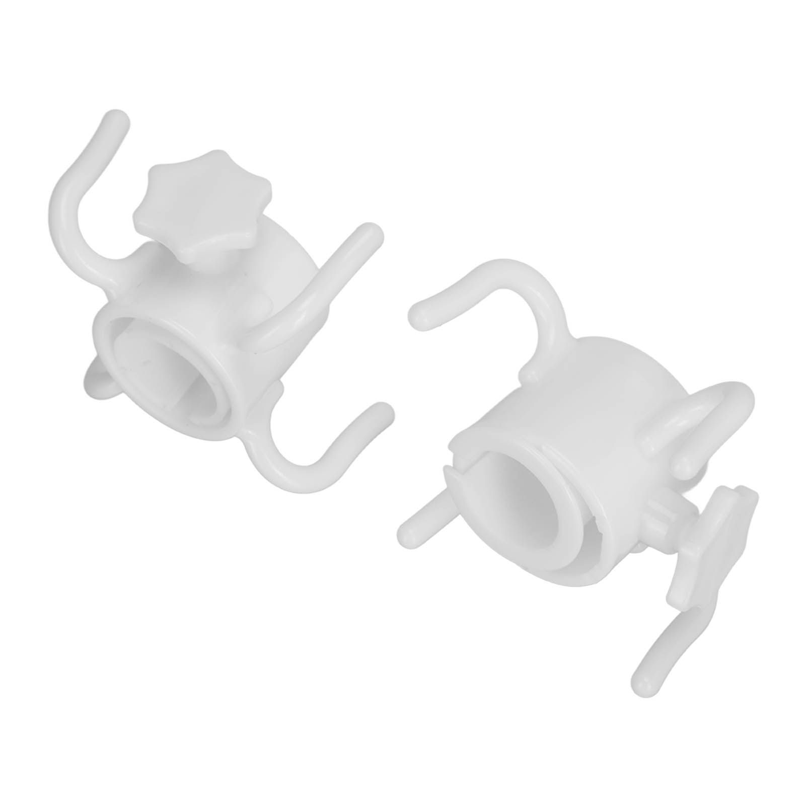 2Pcs Plastic Beach Umbrella Hanging Hook Umbrella Hanger 4 Prong Towel Hat Sunglasses Holder White - Image 8