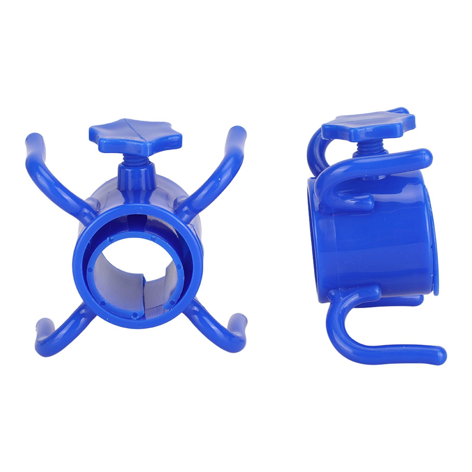 2Pcs Plastic Beach Umbrella Hanging Hook Umbrella Hanger 4 Prong Towel Hat Sunglasses Holder Blue - Image 5
