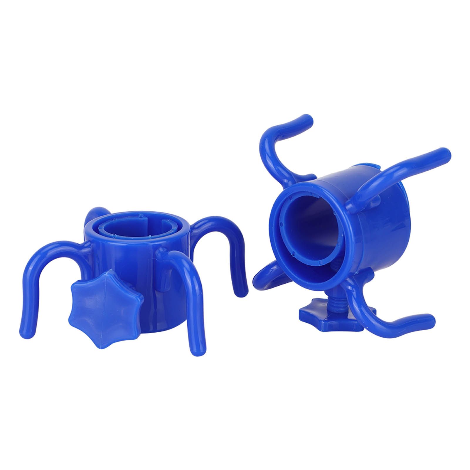 2Pcs Plastic Beach Umbrella Hanging Hook Umbrella Hanger 4 Prong Towel Hat Sunglasses Holder Blue - Image 6