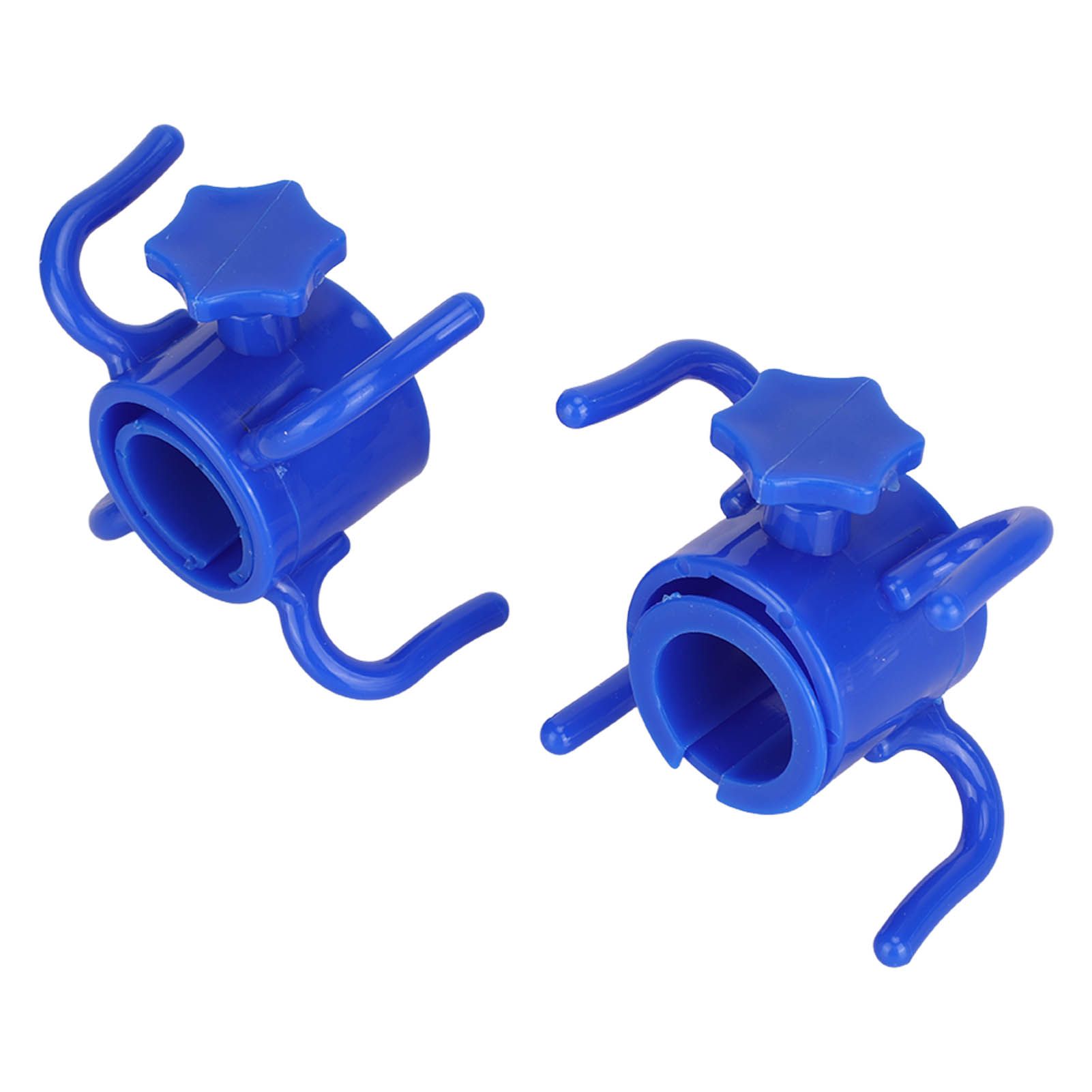 2Pcs Plastic Beach Umbrella Hanging Hook Umbrella Hanger 4 Prong Towel Hat Sunglasses Holder Blue - Image 8