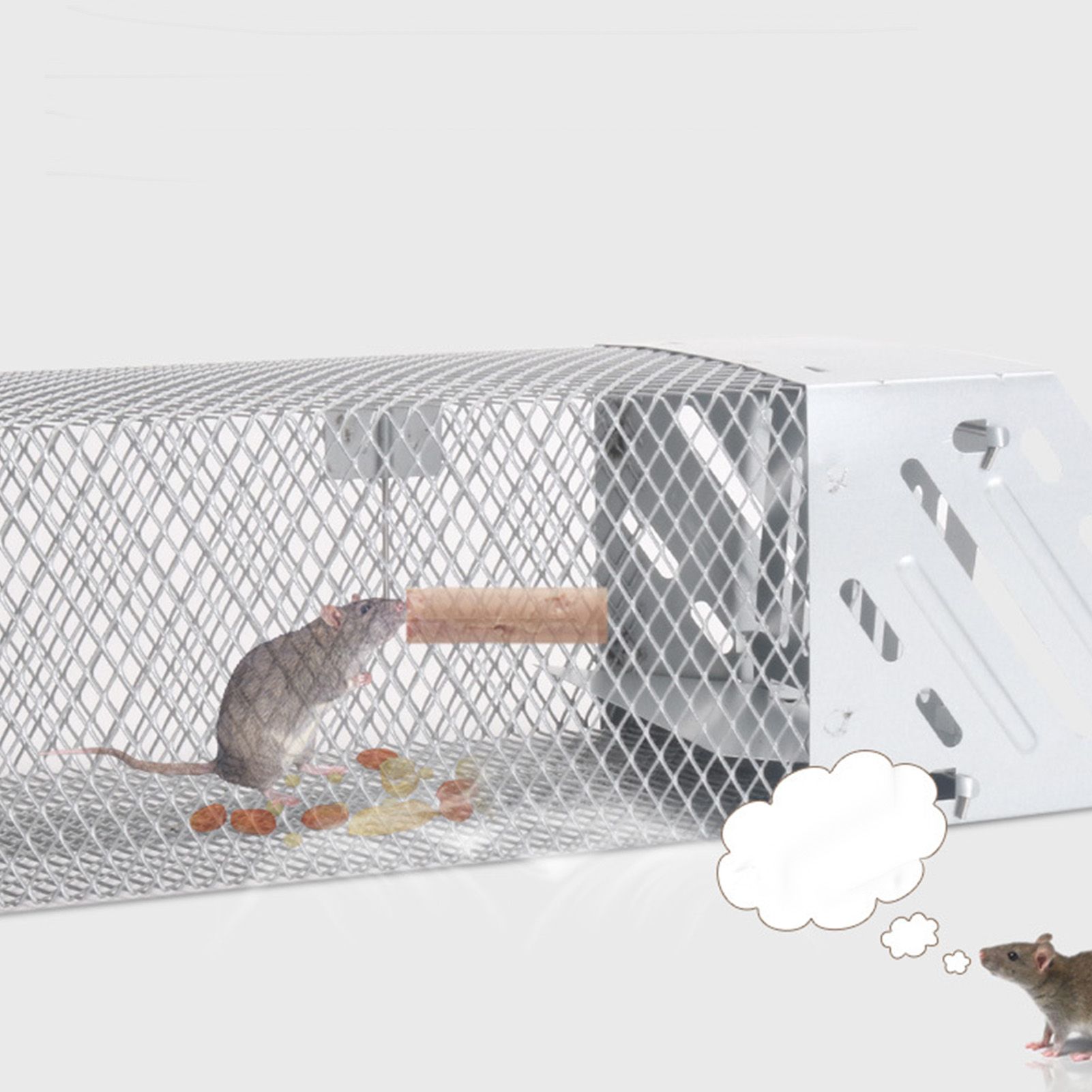 Mice Catch Cage Stainless Steel Full Automatic Dual Door Design Sensitive Mousetrap Cage for Indoor - Image 3