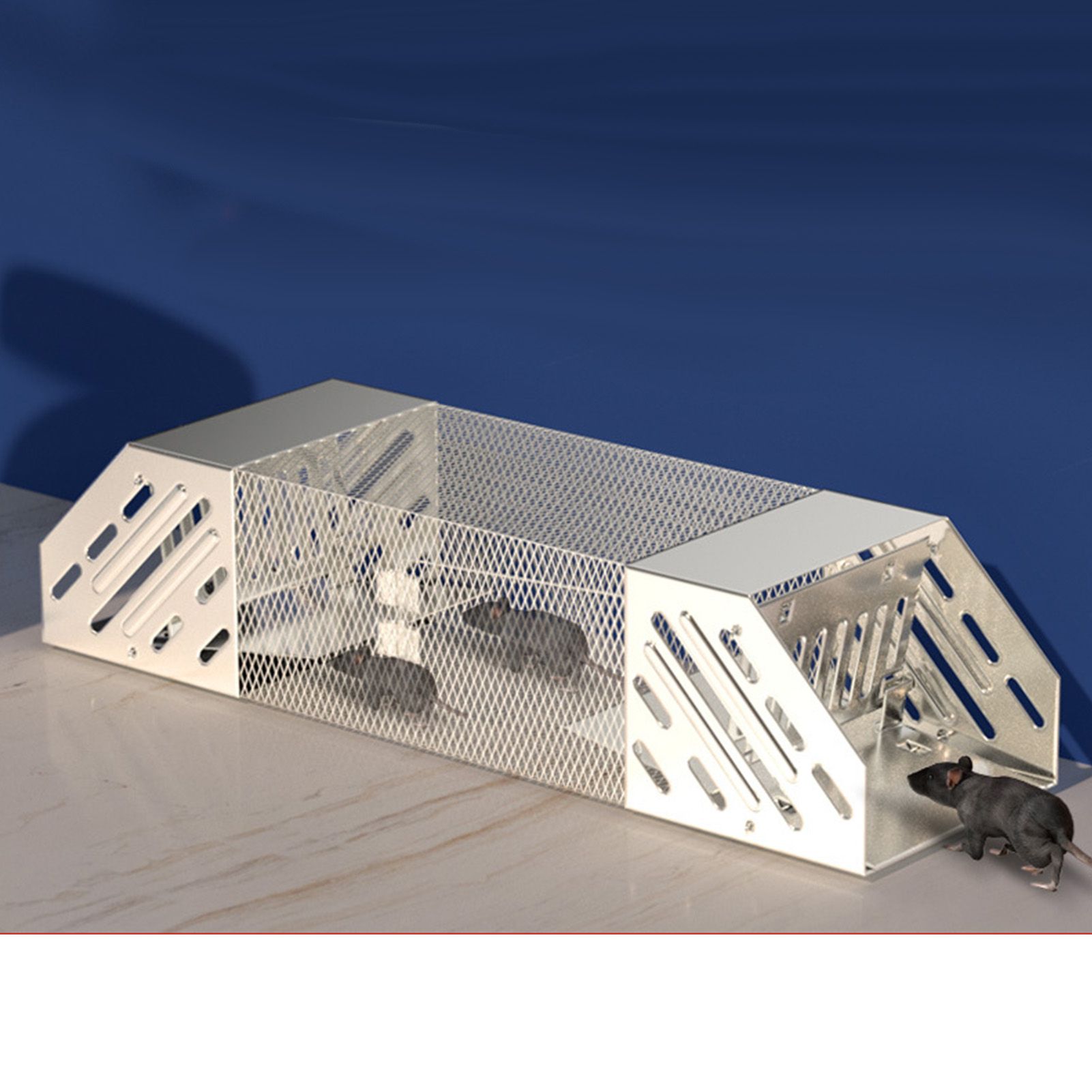 Mice Catch Cage Stainless Steel Full Automatic Dual Door Design Sensitive Mousetrap Cage for Indoor - Image 6