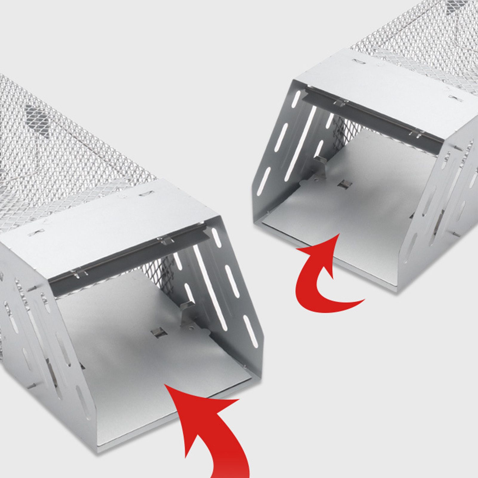Mice Catch Cage Stainless Steel Full Automatic Dual Door Design Sensitive Mousetrap Cage for Indoor - Image 7