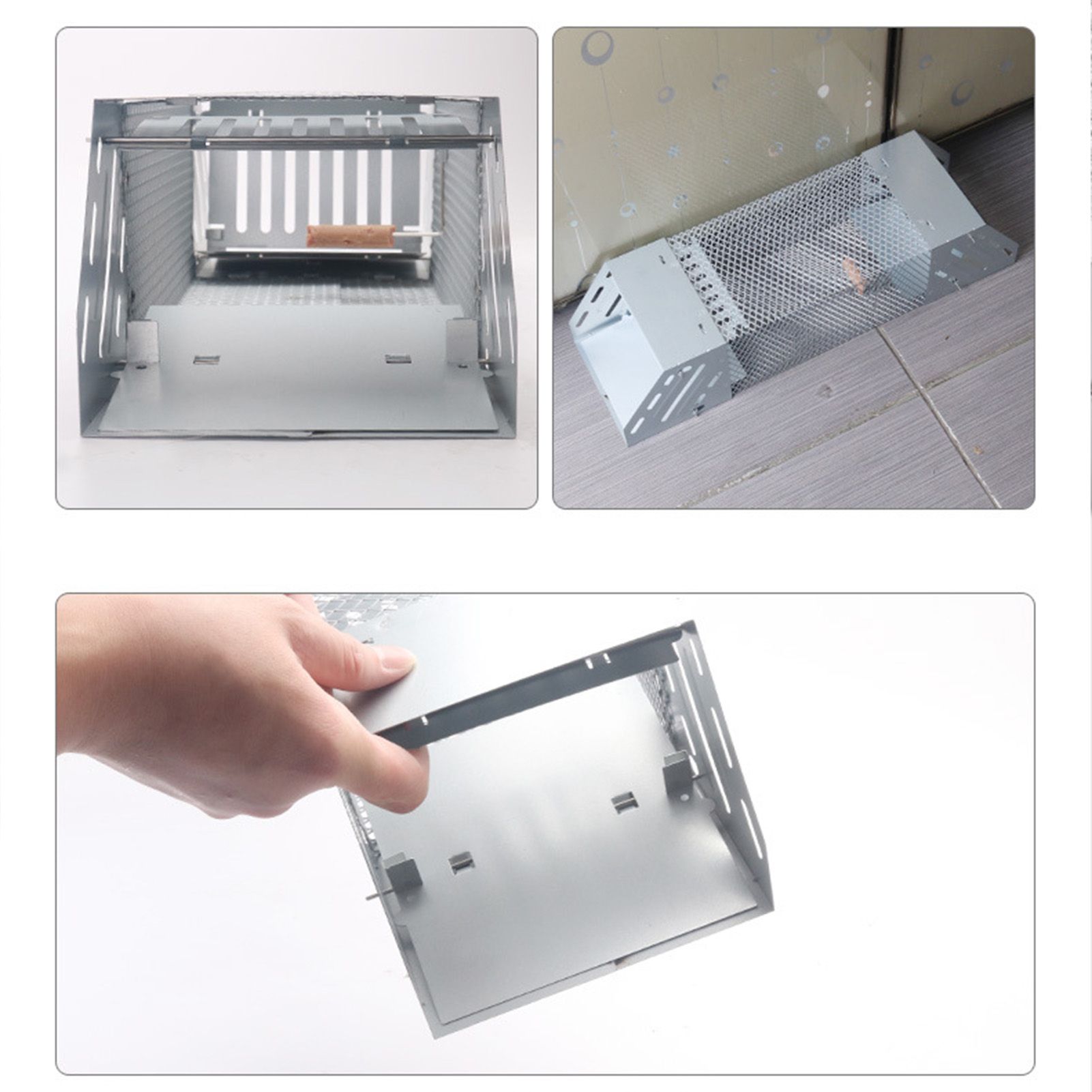 Mice Catch Cage Stainless Steel Full Automatic Dual Door Design Sensitive Mousetrap Cage for Indoor - Image 8