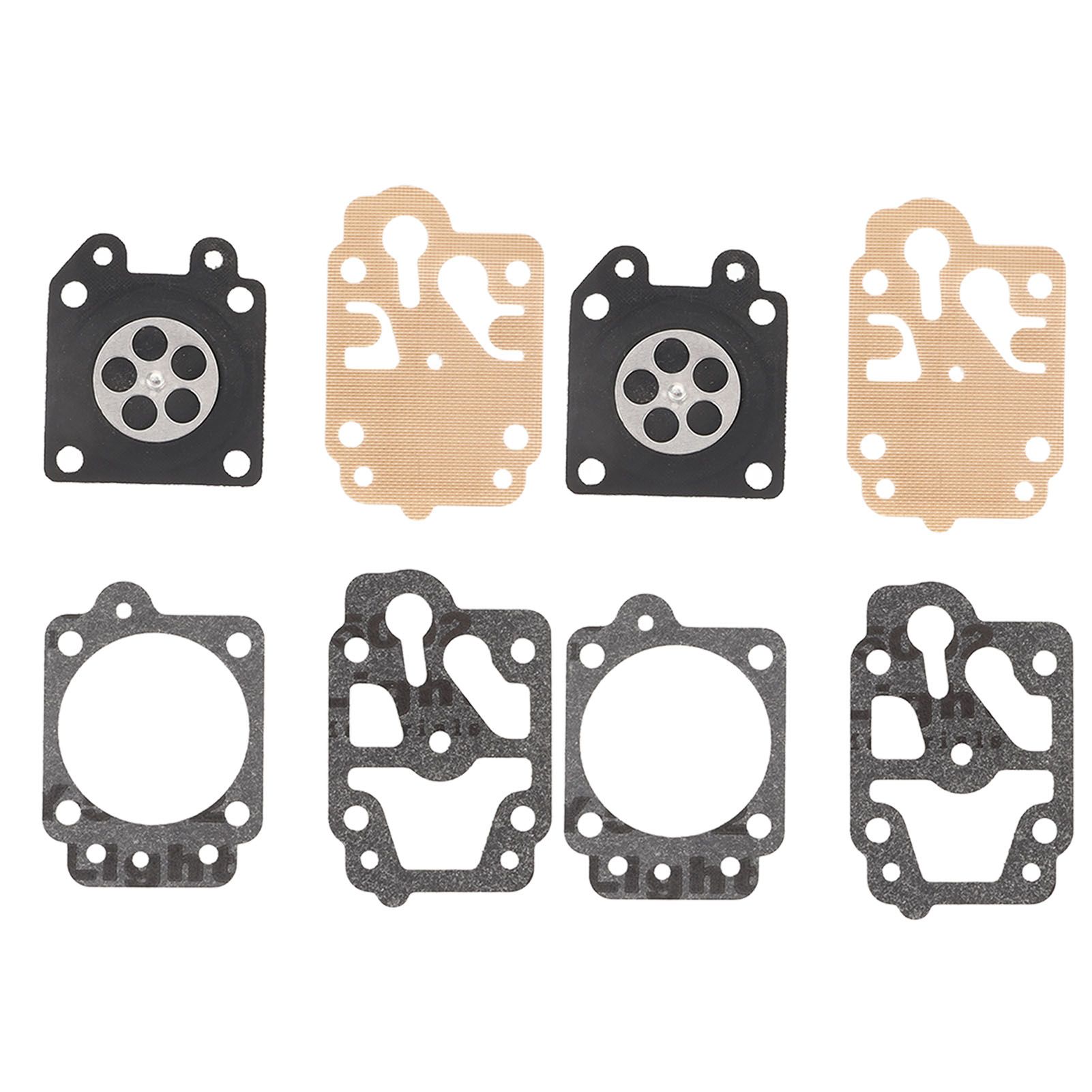 2Set Carburetor Diaphragm Repair Gasket Kits Carburetor Service Kit with Paper Pad and Gasket for Trimmer Lawn Mower - Image 1