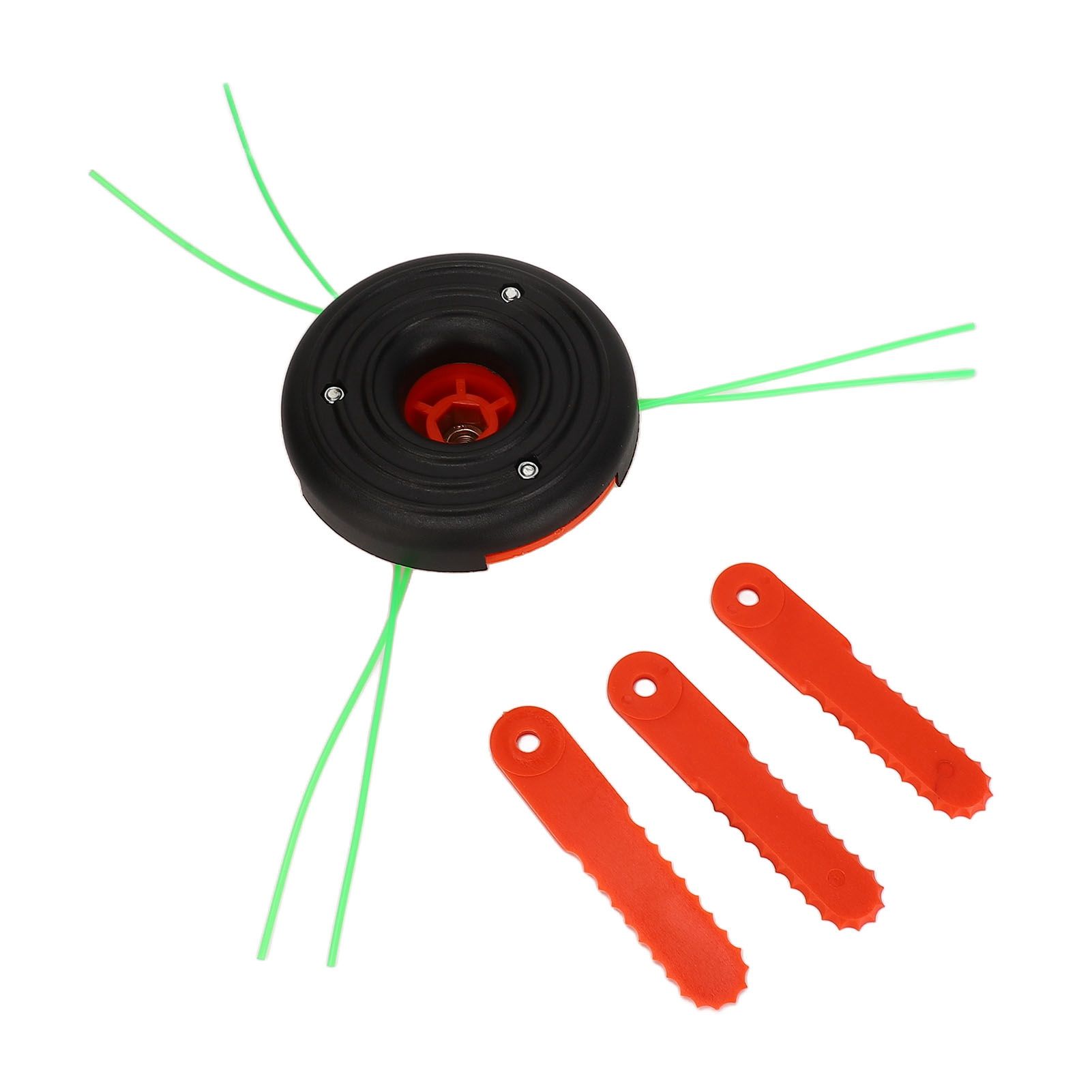 3 Leaf Plastic Blade Cutting Head Low Vibration Brush Cutter Weeding Head Replacement Internal Thread M10x1.25 - Image 1