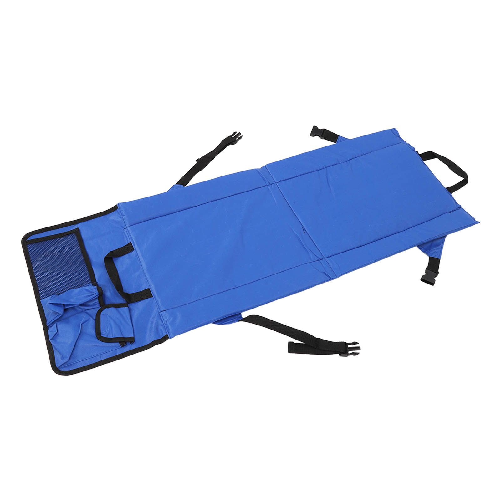 Folding Stadium Chair Adjustable Angle 600D Oxford Cloth Portable Bleacher Cushions with Pocket for Sandbeach Picnic BBQ Blue - Image 6