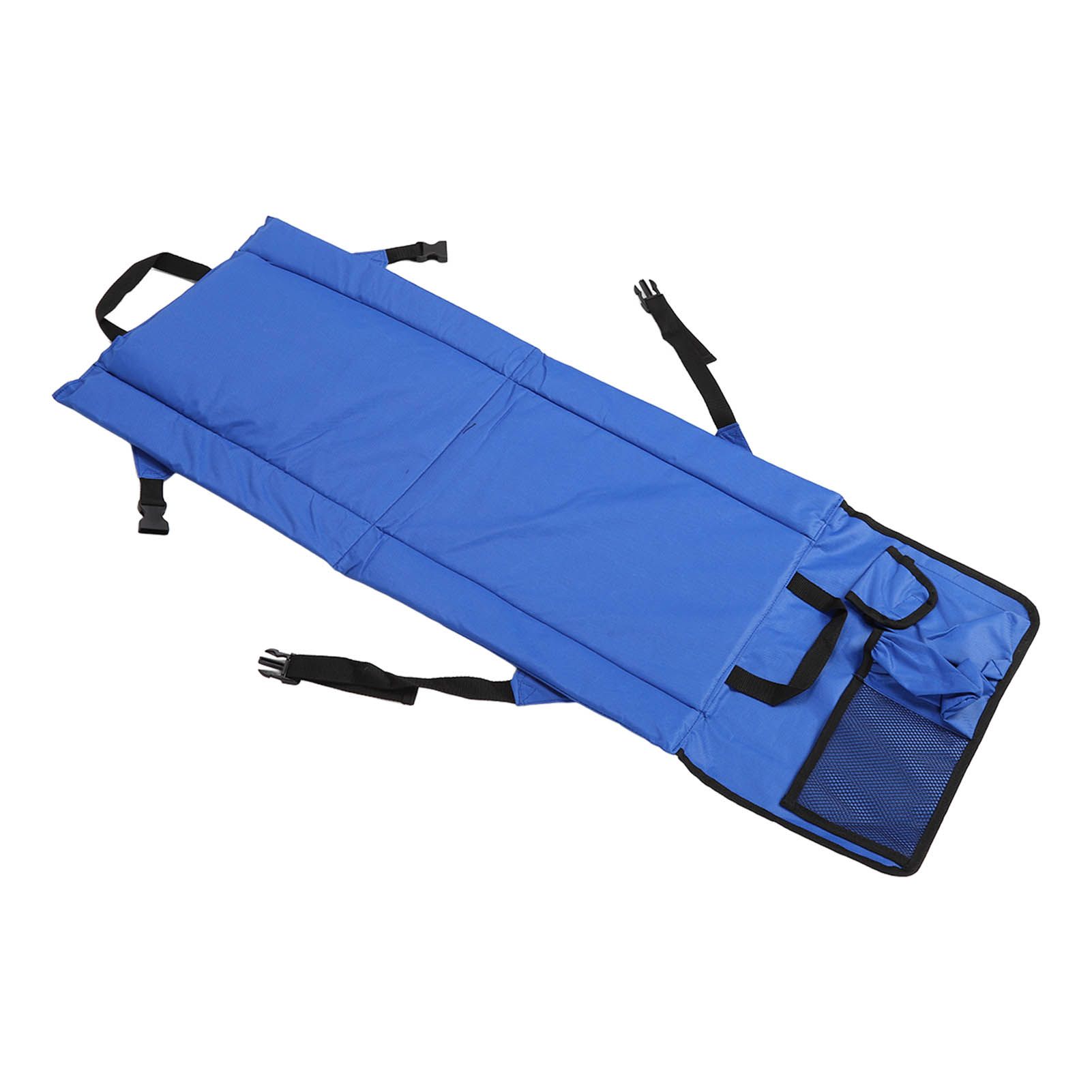Folding Stadium Chair Adjustable Angle 600D Oxford Cloth Portable Bleacher Cushions with Pocket for Sandbeach Picnic BBQ Blue - Image 7