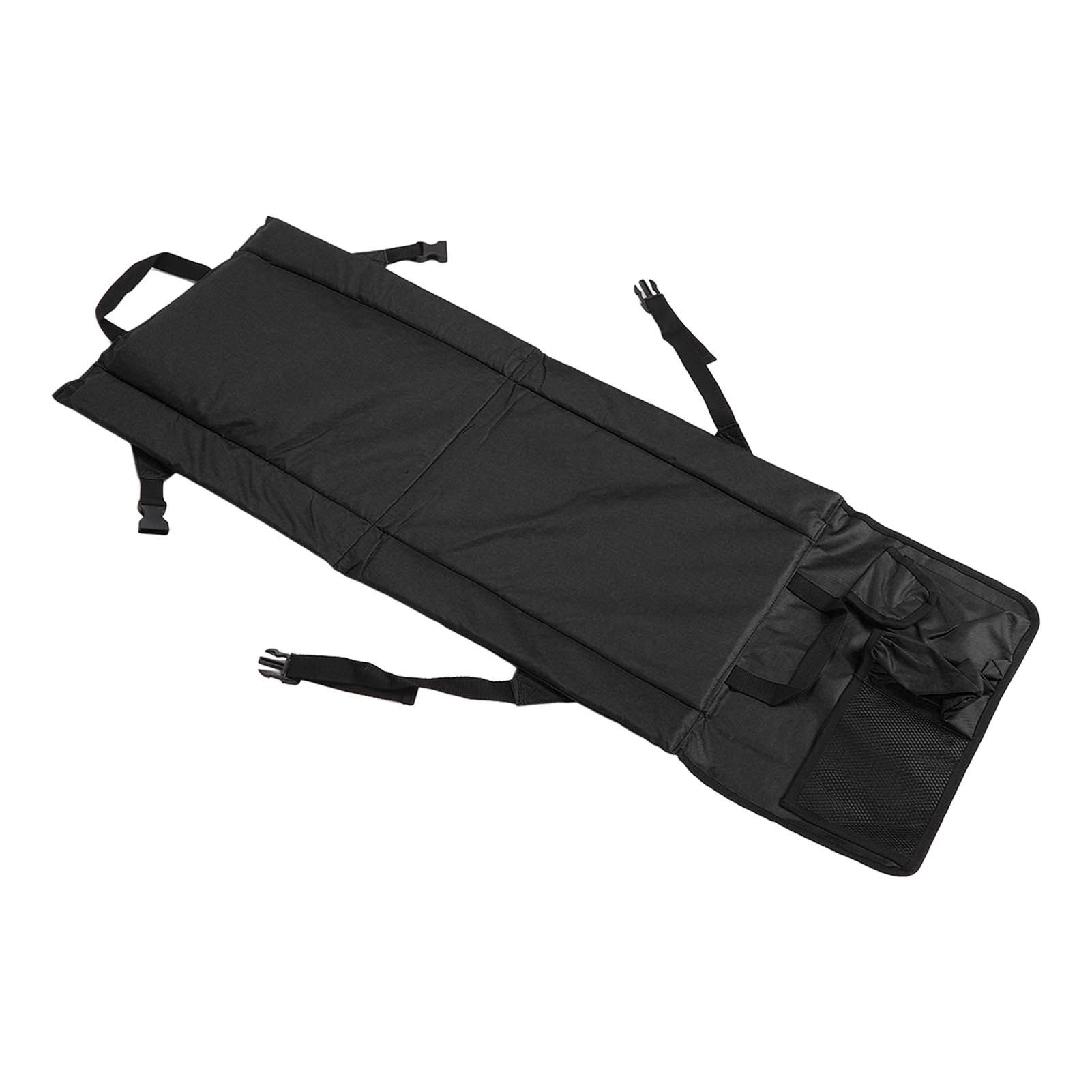 Folding Stadium Chair Adjustable Angle 600D Oxford Cloth Portable Bleacher Cushions with Pocket for Sandbeach Picnic BBQ Black - Image 7