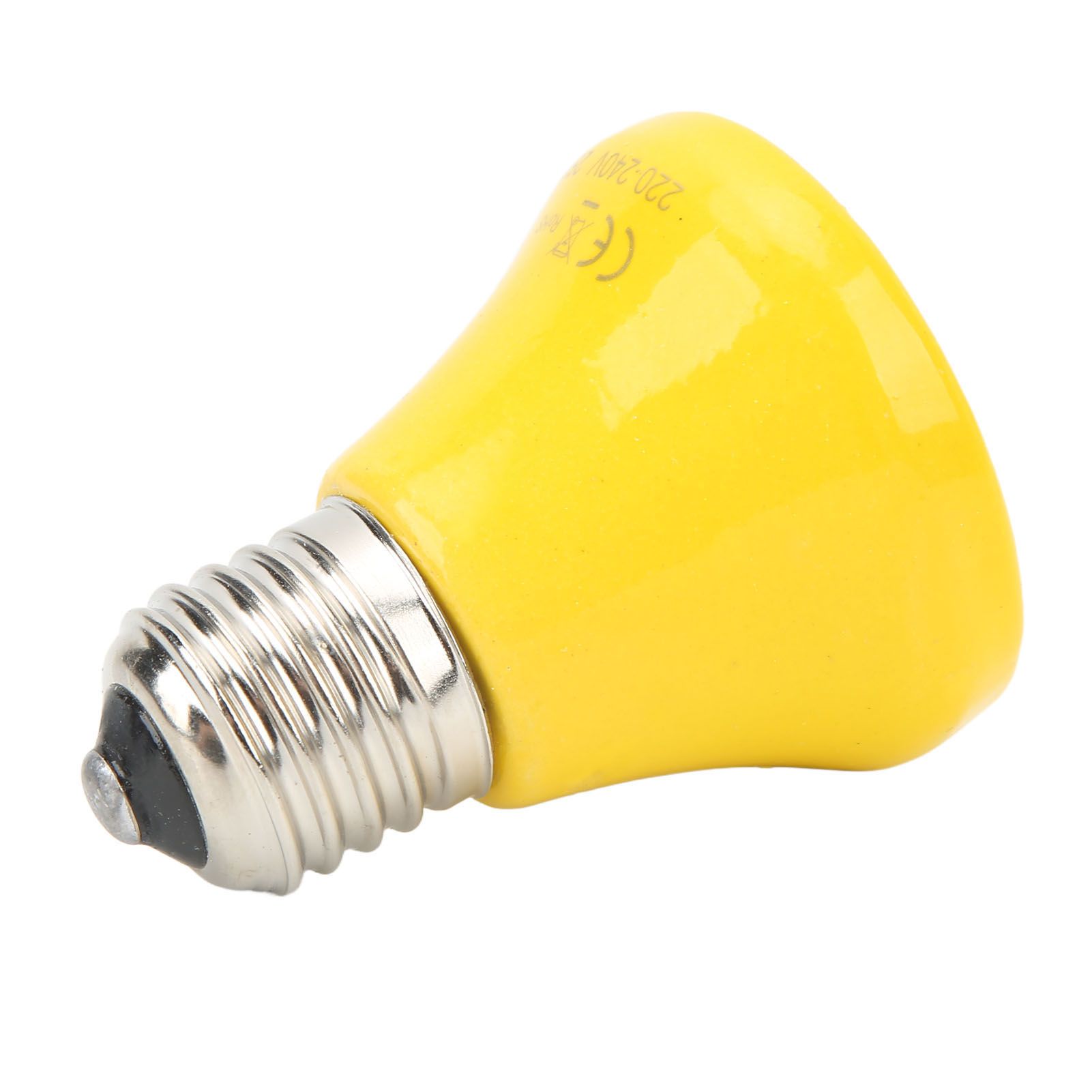 Ceramic Reptile Heat Lamp Bulb Mini Infrared Heat Ceramic Amphibian Heating Lamp for Lizards Reptiles 220V‑240V 25W Yellow - Image 3