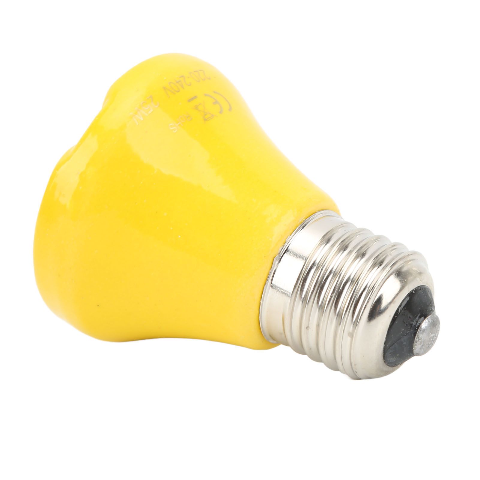 Ceramic Reptile Heat Lamp Bulb Mini Infrared Heat Ceramic Amphibian Heating Lamp for Lizards Reptiles 220V‑240V 25W Yellow - Image 4