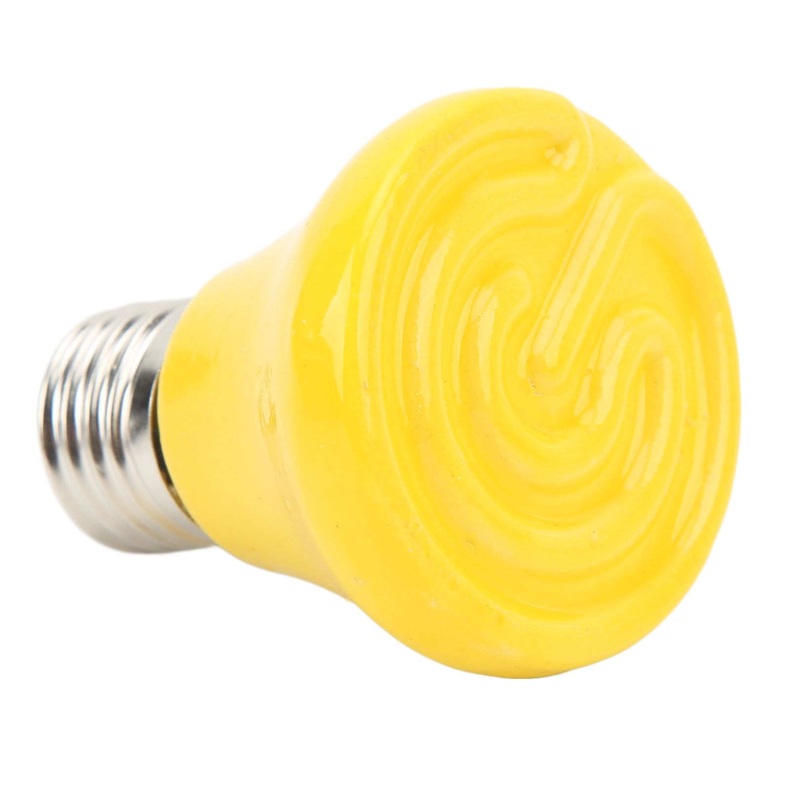 Ceramic Reptile Heat Lamp Bulb Mini Infrared Heat Ceramic Amphibian Heating Lamp for Lizards Reptiles 220V‑240V 25W Yellow - Image 5