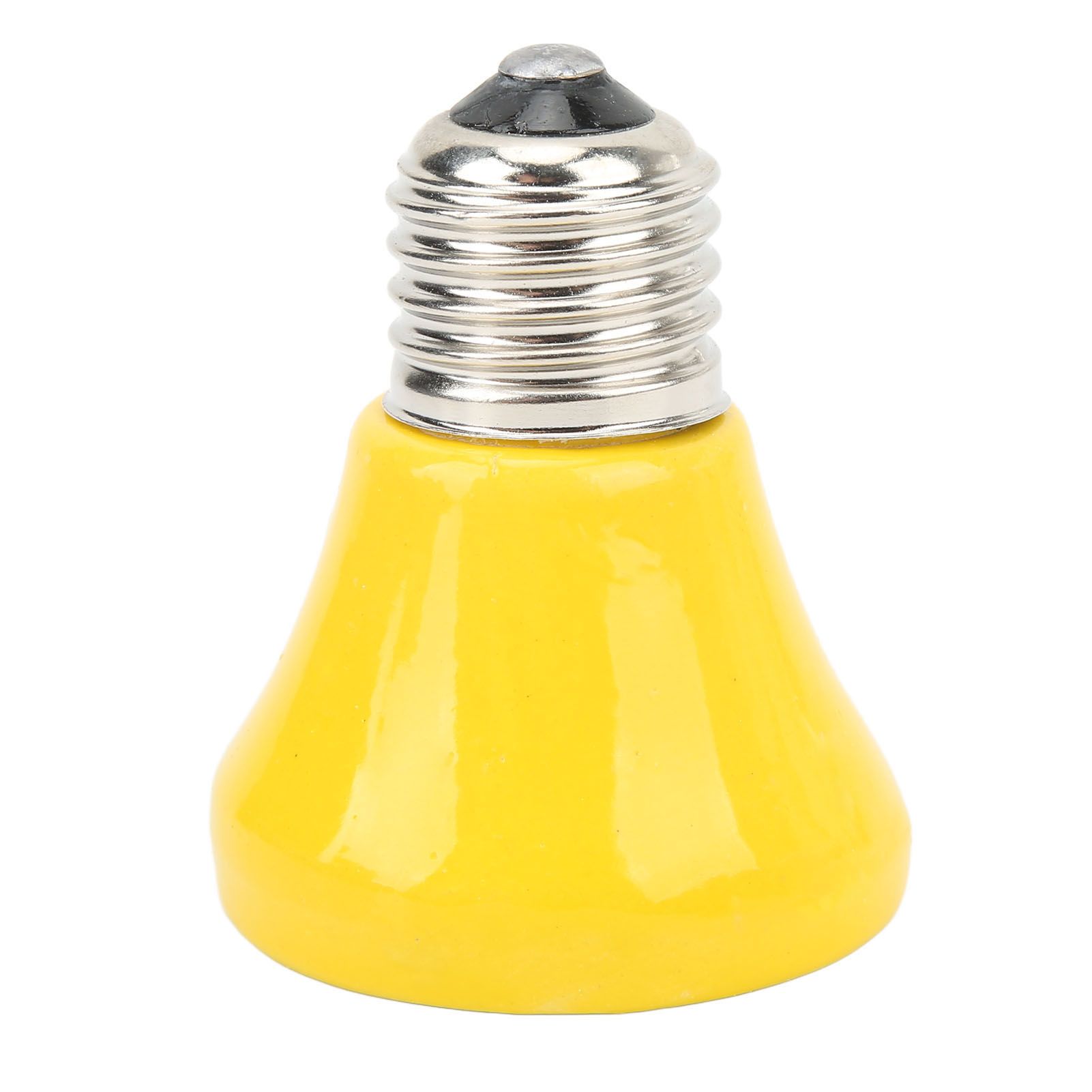 Ceramic Reptile Heat Lamp Bulb Mini Infrared Heat Ceramic Amphibian Heating Lamp for Lizards Reptiles 220V‑240V 25W Yellow - Image 7