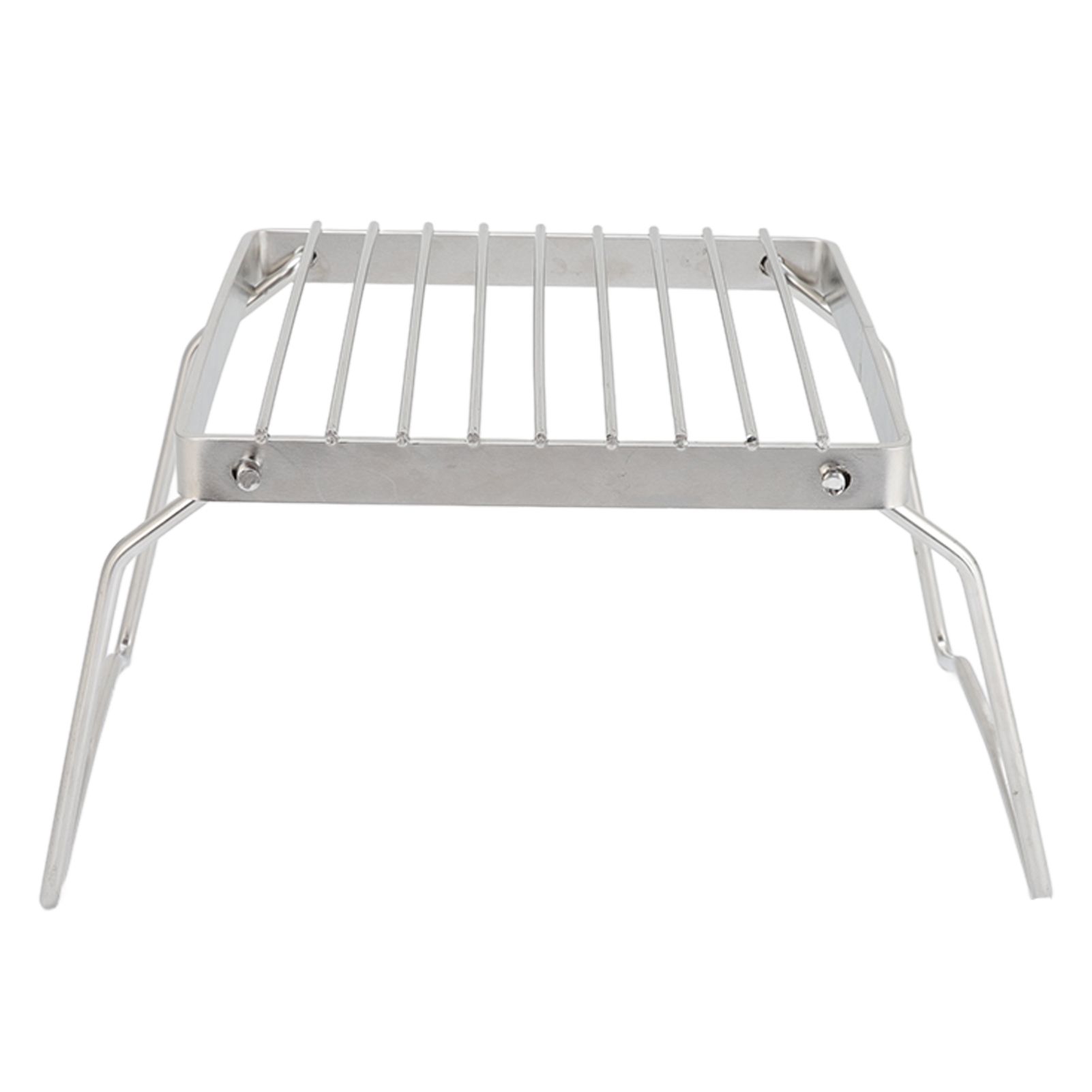 Folding Campfire Grill Stainless Steel Grid Shaped Camping Grill Grate Picnic QQB Grate for Outdoor - Image 1