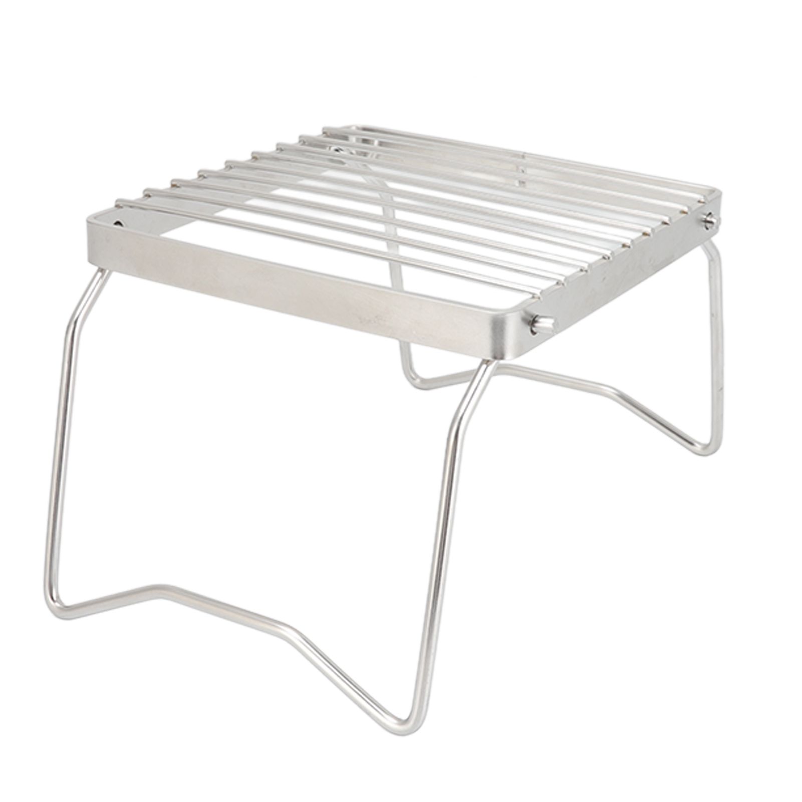 Folding Campfire Grill Stainless Steel Grid Shaped Camping Grill Grate Picnic QQB Grate for Outdoor - Image 5