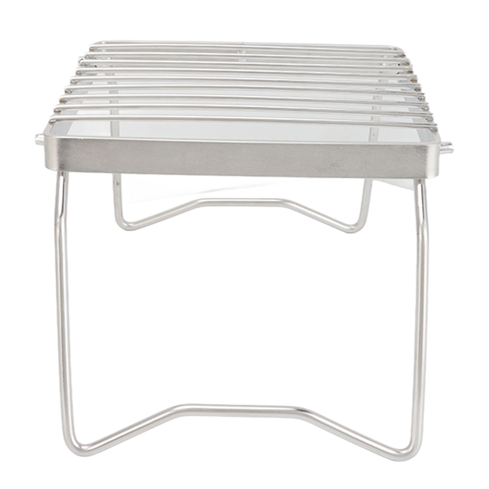 Folding Campfire Grill Stainless Steel Grid Shaped Camping Grill Grate Picnic QQB Grate for Outdoor - Image 6