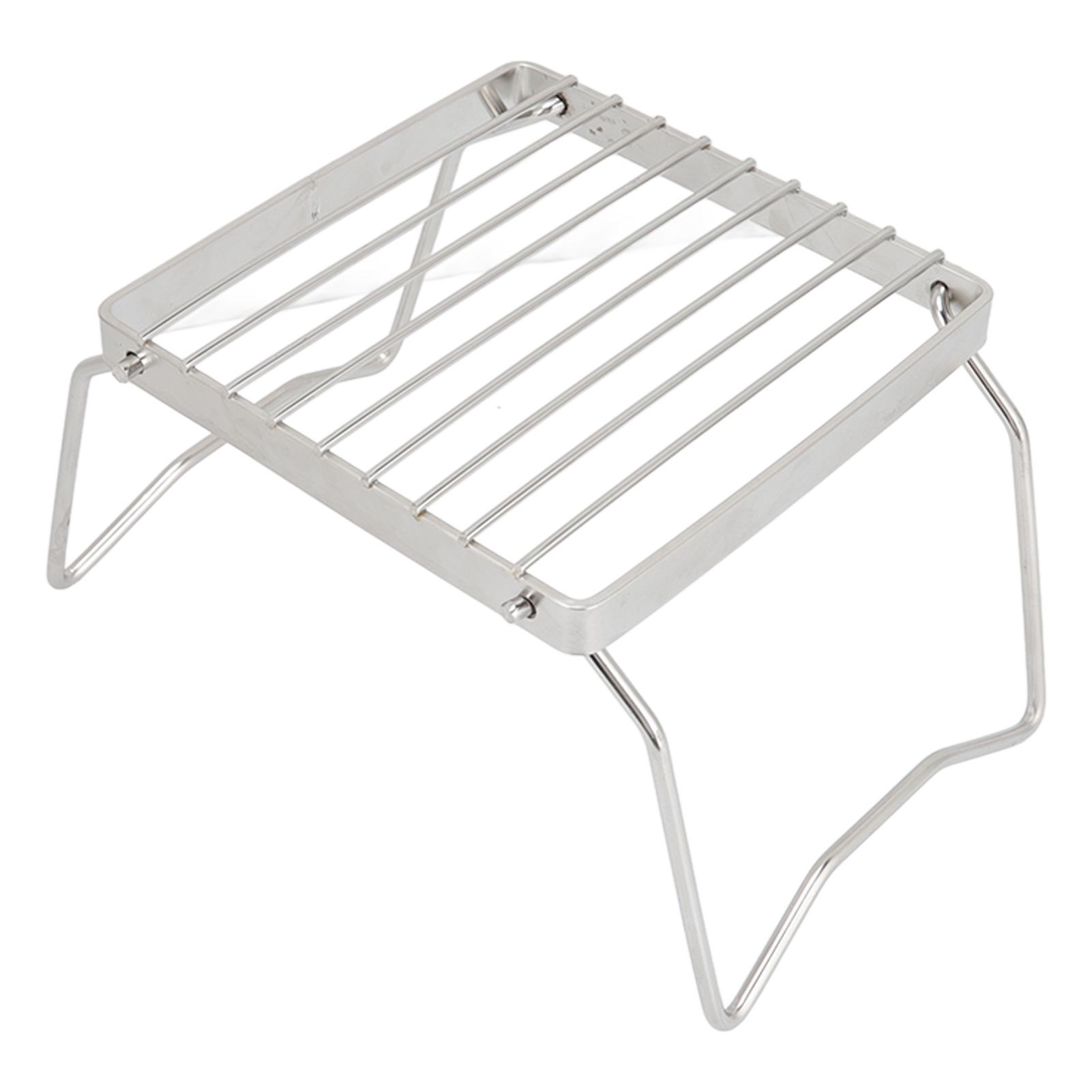 Folding Campfire Grill Stainless Steel Grid Shaped Camping Grill Grate Picnic QQB Grate for Outdoor - Image 7