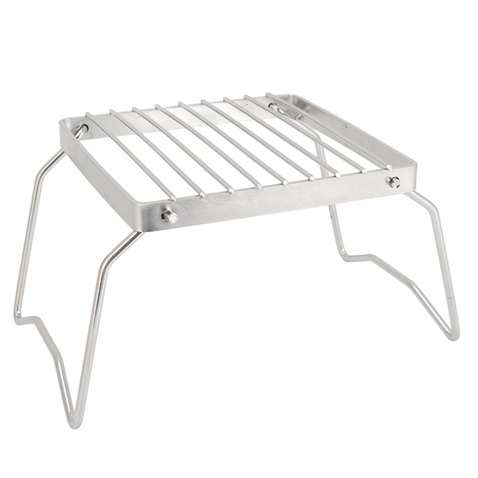 Folding Campfire Grill Stainless Steel Grid Shaped Camping Grill Grate Picnic QQB Grate for Outdoor - Image 8