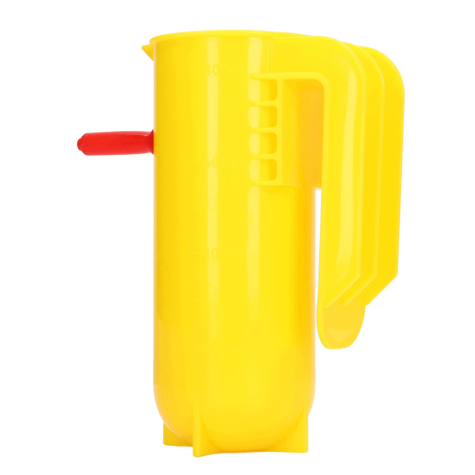 Lamb Milk Feeder Bottle 800ML Scale Accurate Quantitative Small Animal Calf Goat Pacifier Feeder Milk Bottle with Hand Grip Yellow - Image 2