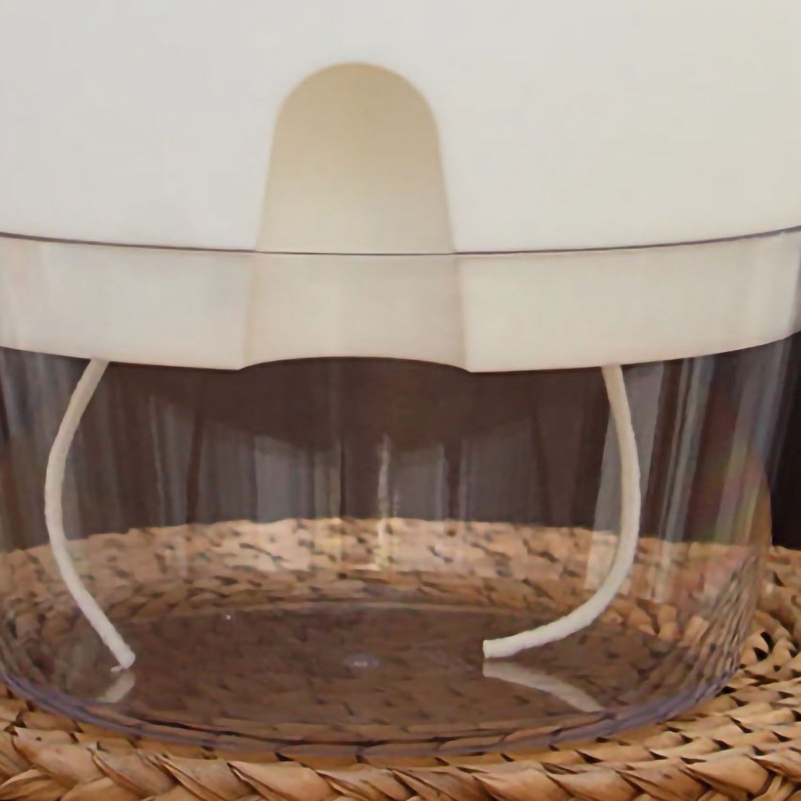 Self Watering Plastic Flowerpot Transparent Double Layer Detachable Light Flowerpot for Balcony White Large - Image 3