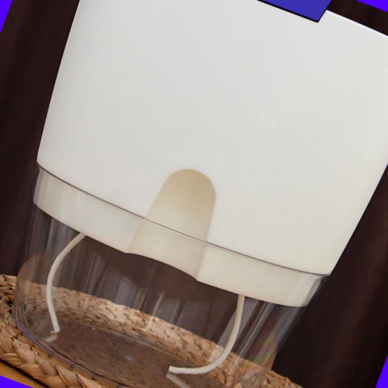 Self Watering Plastic Flowerpot Transparent Double Layer Detachable Light Flowerpot for Balcony White Large - Image 4