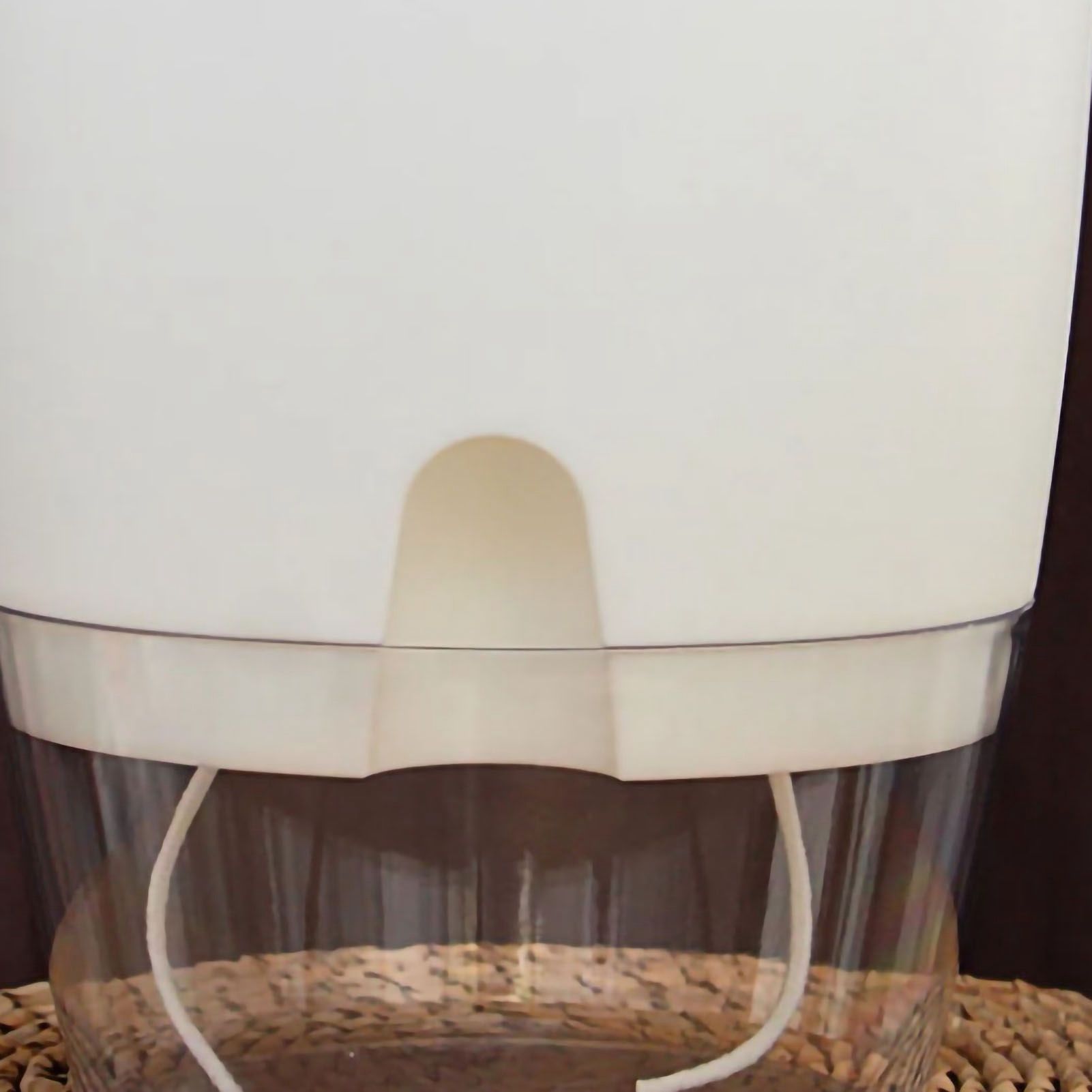Self Watering Plastic Flowerpot Transparent Double Layer Detachable Light Flowerpot for Balcony White Large - Image 5