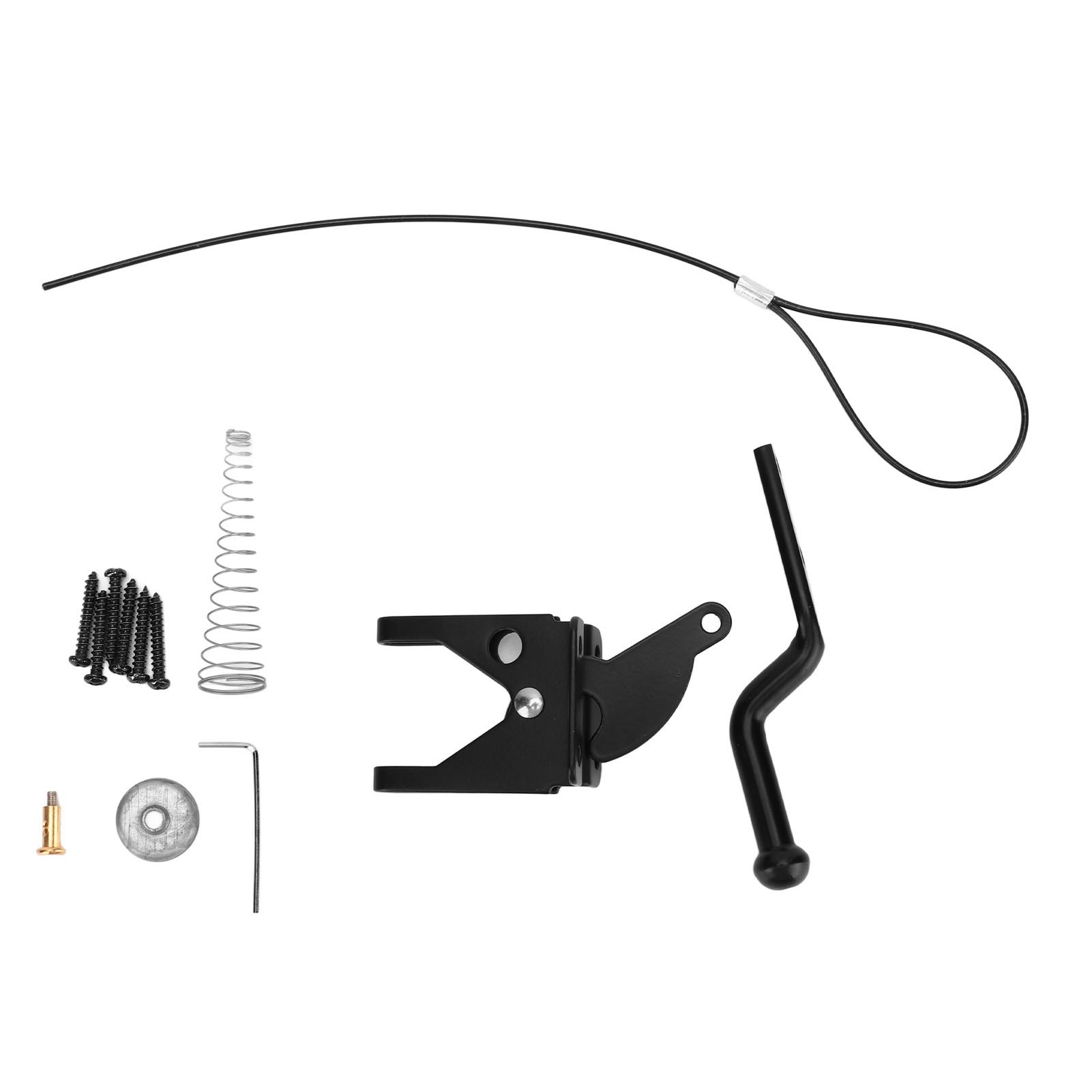 Fence Latch Carbon Steel with Spring Gate Latch Safety Latch for Indoor Window Doors Pet Fences - Image 6
