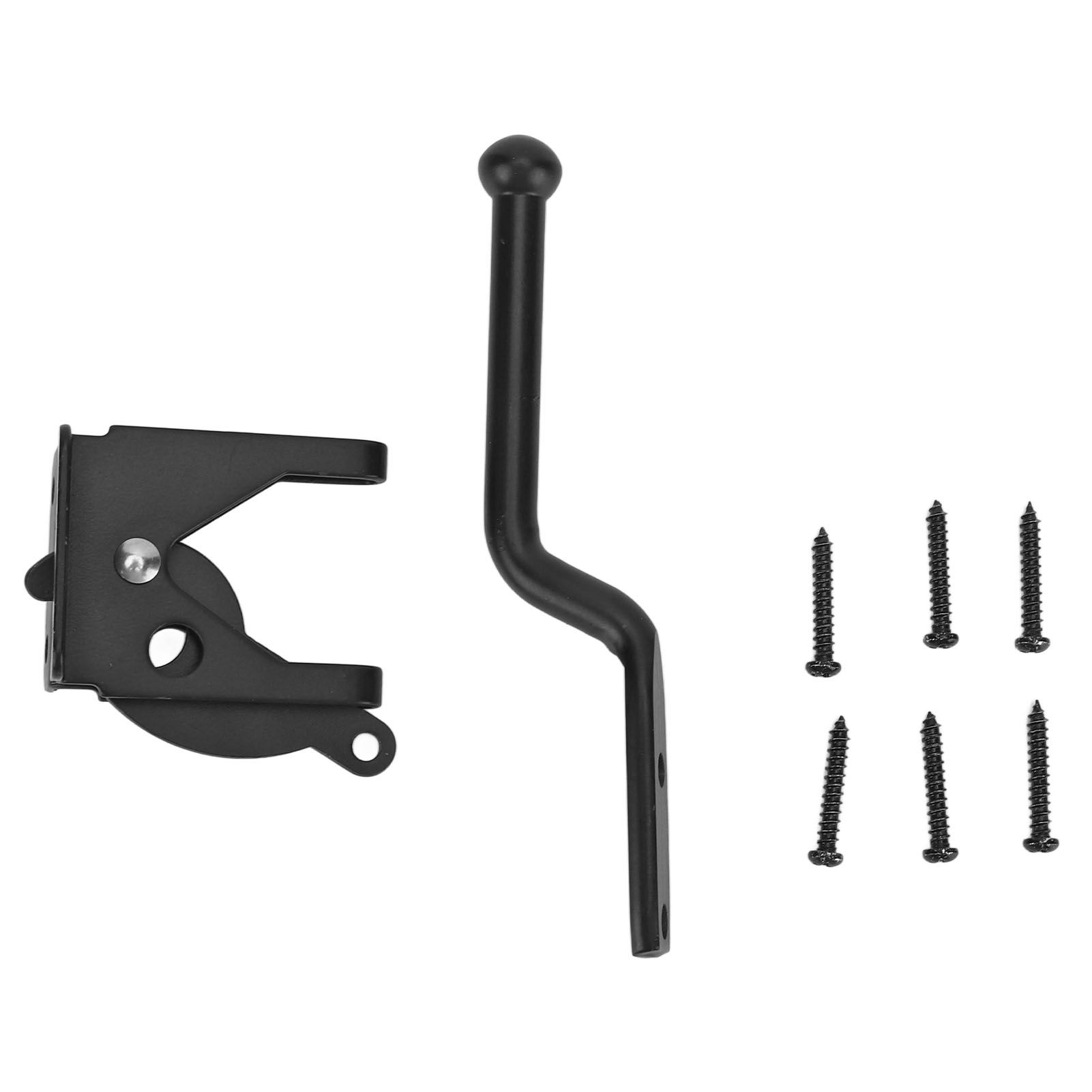 Black Door Locks Hasp Latch Carbon Steel Security Padlock Clasp for Sheds Closets Lockers - Image 1