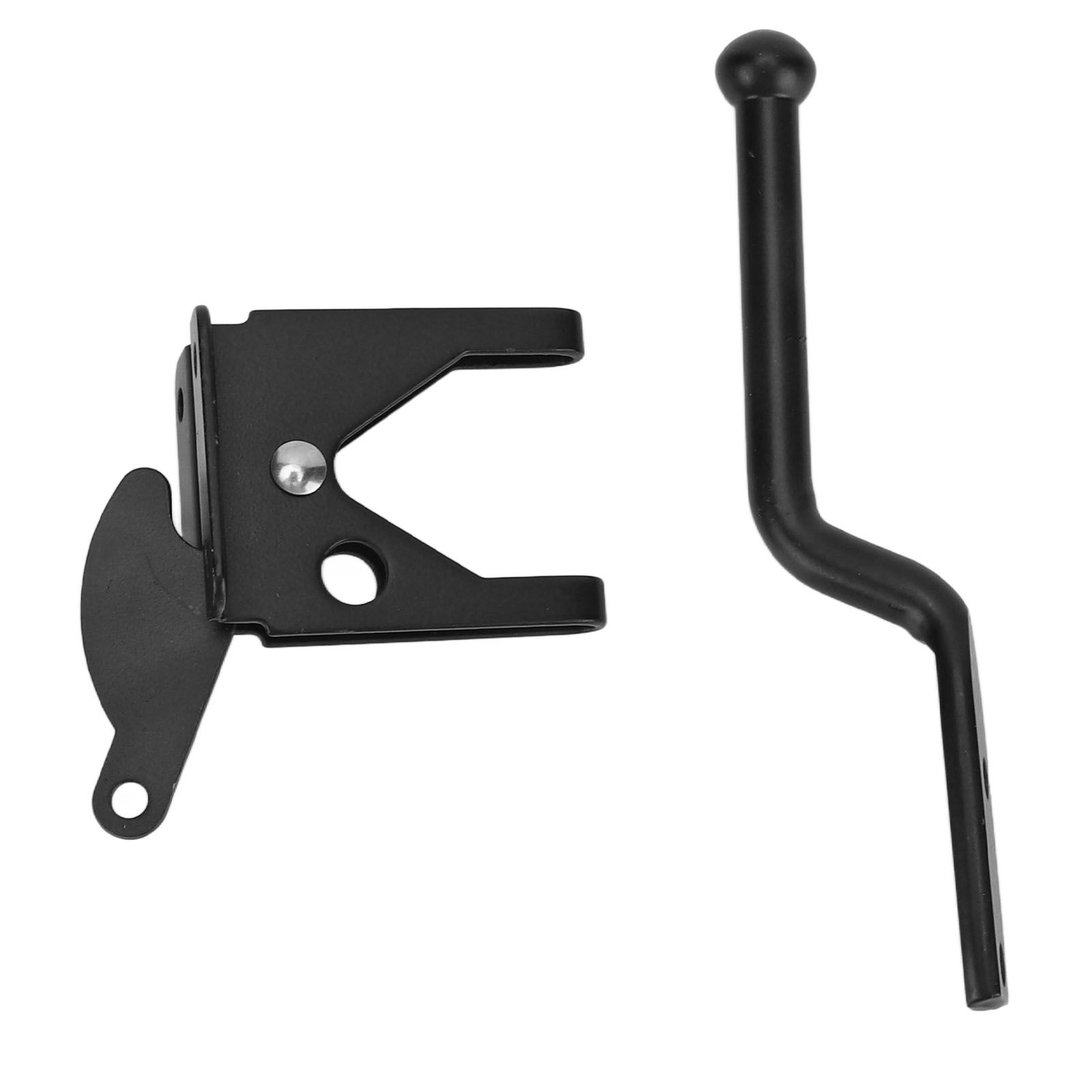 Black Door Locks Hasp Latch Carbon Steel Security Padlock Clasp for Sheds Closets Lockers - Image 3