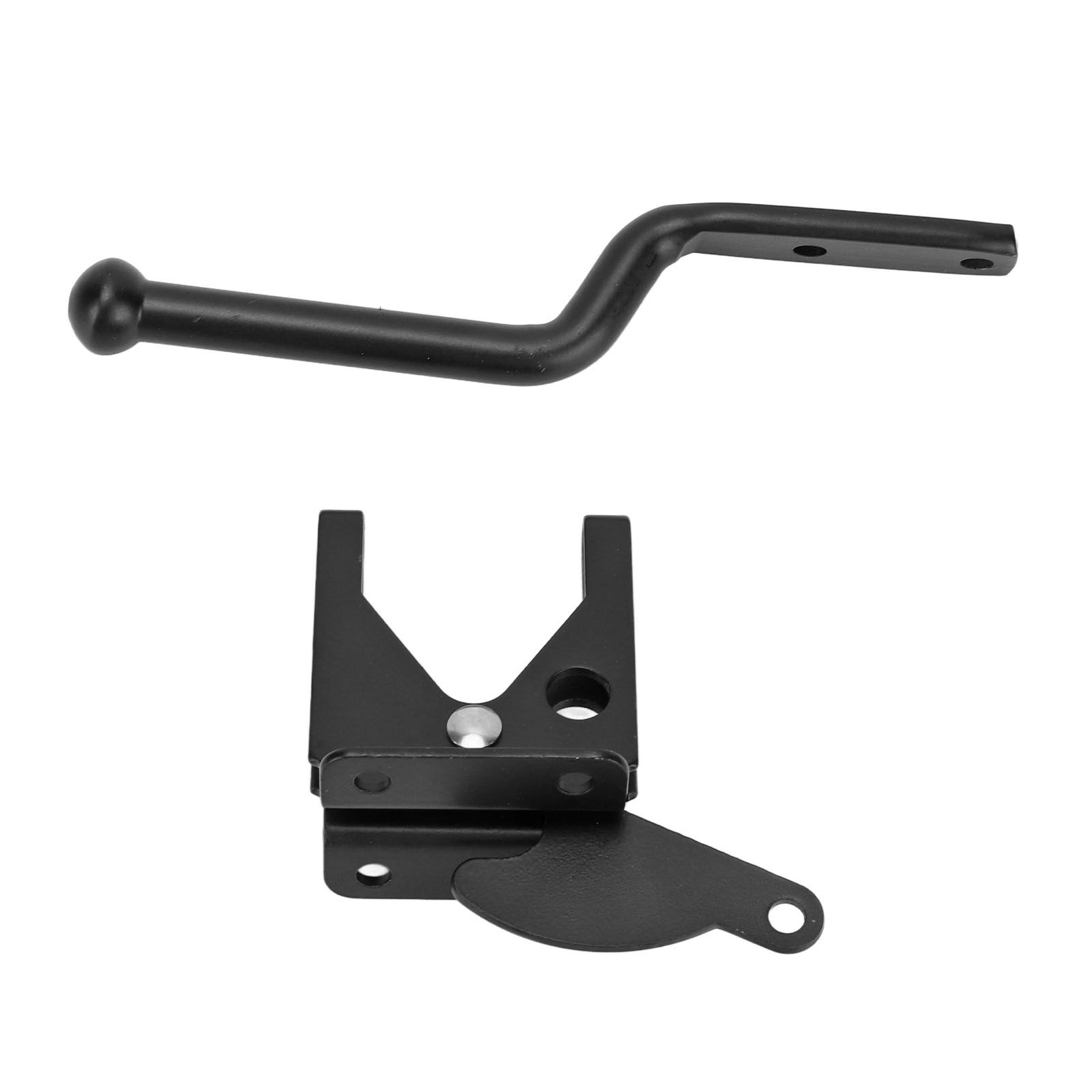 Black Door Locks Hasp Latch Carbon Steel Security Padlock Clasp for Sheds Closets Lockers - Image 4