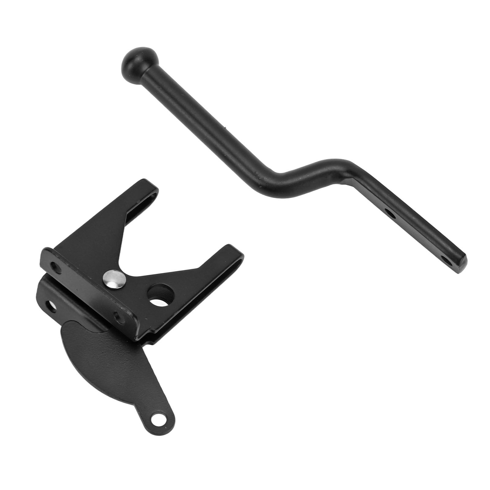 Black Door Locks Hasp Latch Carbon Steel Security Padlock Clasp for Sheds Closets Lockers - Image 5