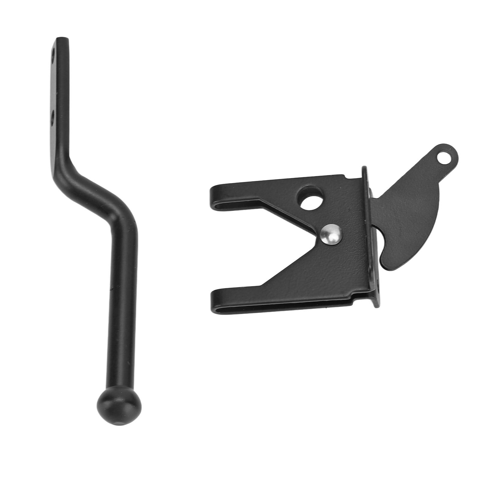 Black Door Locks Hasp Latch Carbon Steel Security Padlock Clasp for Sheds Closets Lockers - Image 7