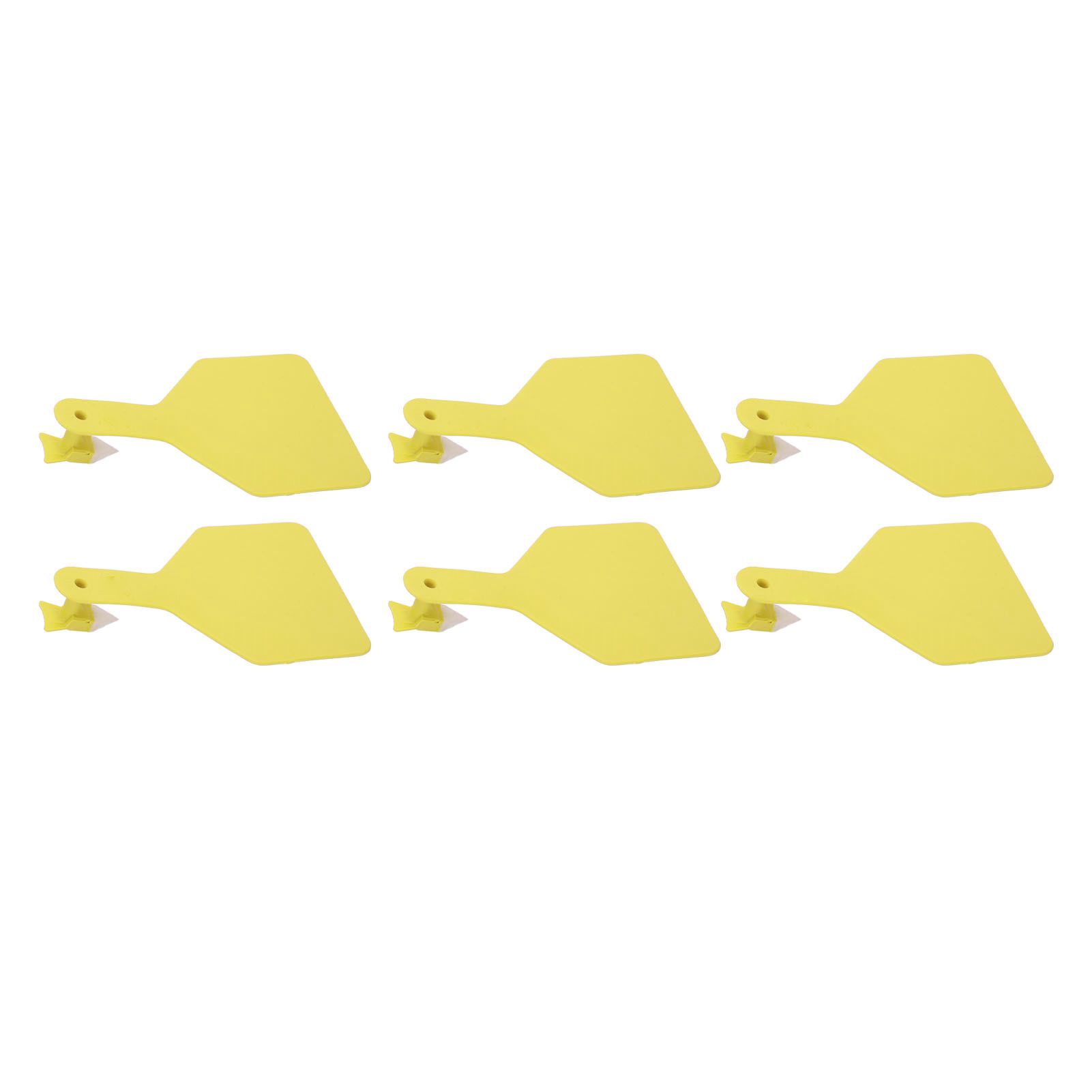 100pcs Blank Livestock Ear Tag Thickened TPU Reusable Animal Ear Label for Dairy Cattle Beef Cattle Yaks Horses Camels Yellow - Image 3