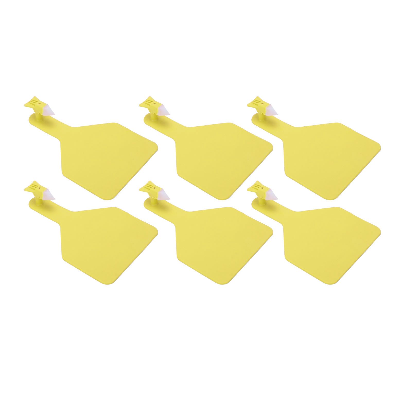 100pcs Blank Livestock Ear Tag Thickened TPU Reusable Animal Ear Label for Dairy Cattle Beef Cattle Yaks Horses Camels Yellow - Image 4