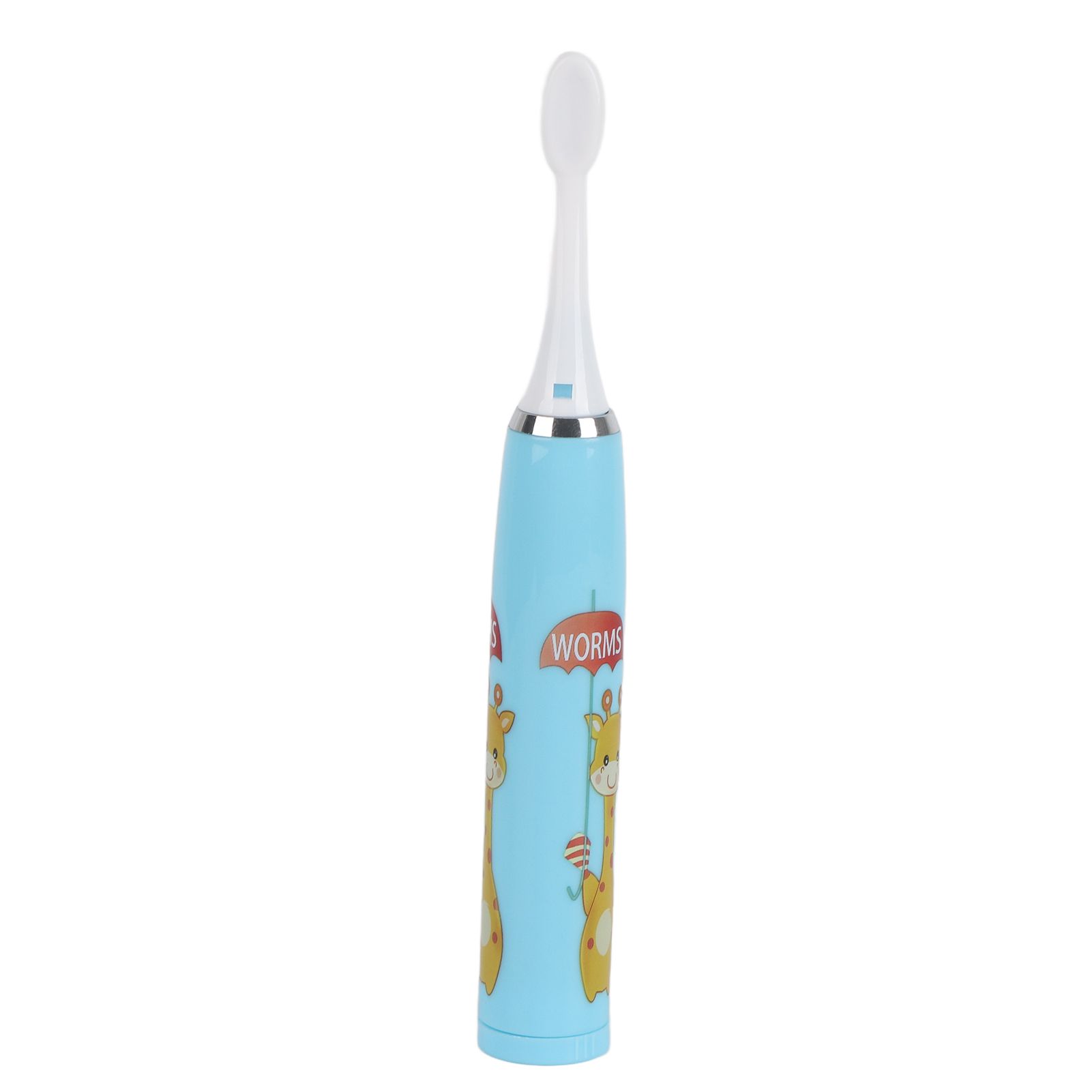 Children Electric Toothbrush Cartoon Fully Automatic Sonic Toothbrush with 3 Brush Heads for Kids Children Deer Blue - Image 3